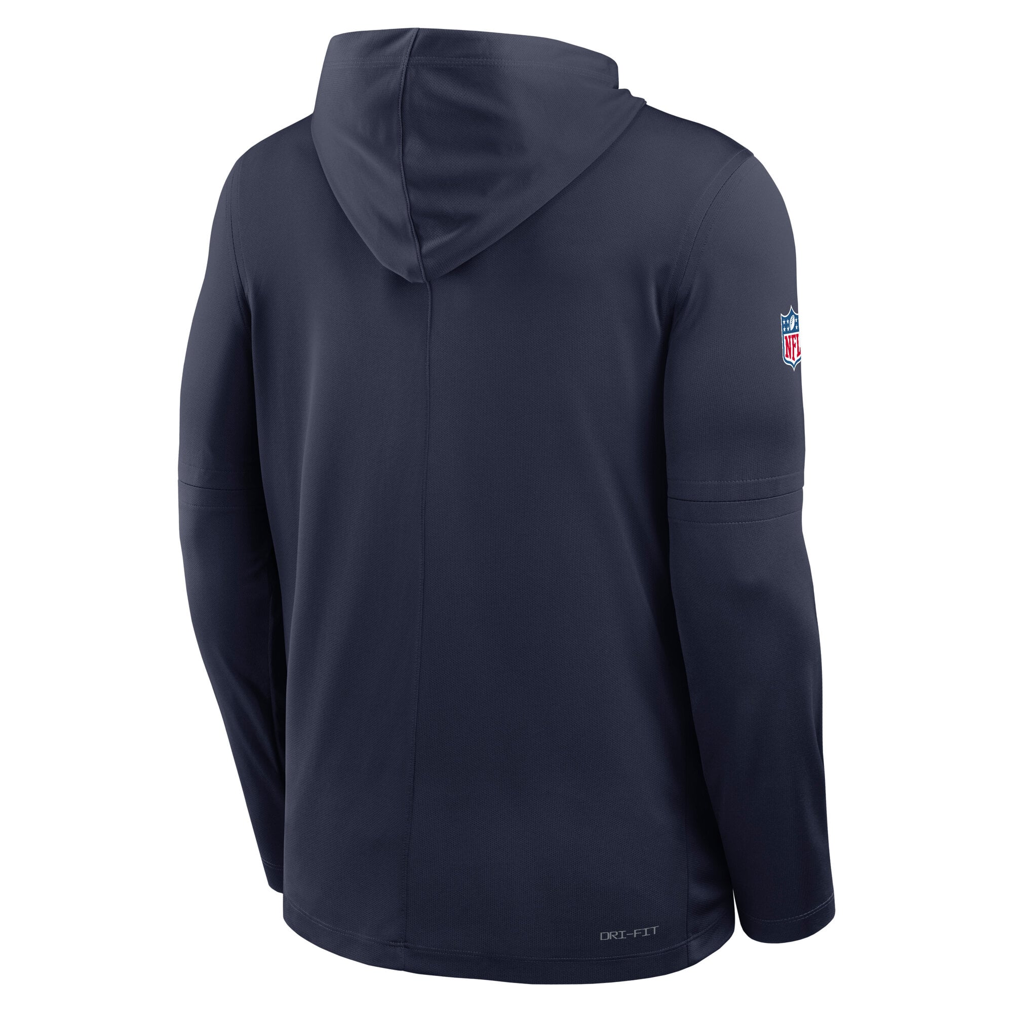 Men's Nike Navy Green Bay Packers Big & Tall Sideline Place Kicker Alternate Lightweight Hooded Long Sleeve Dri-FIT Top