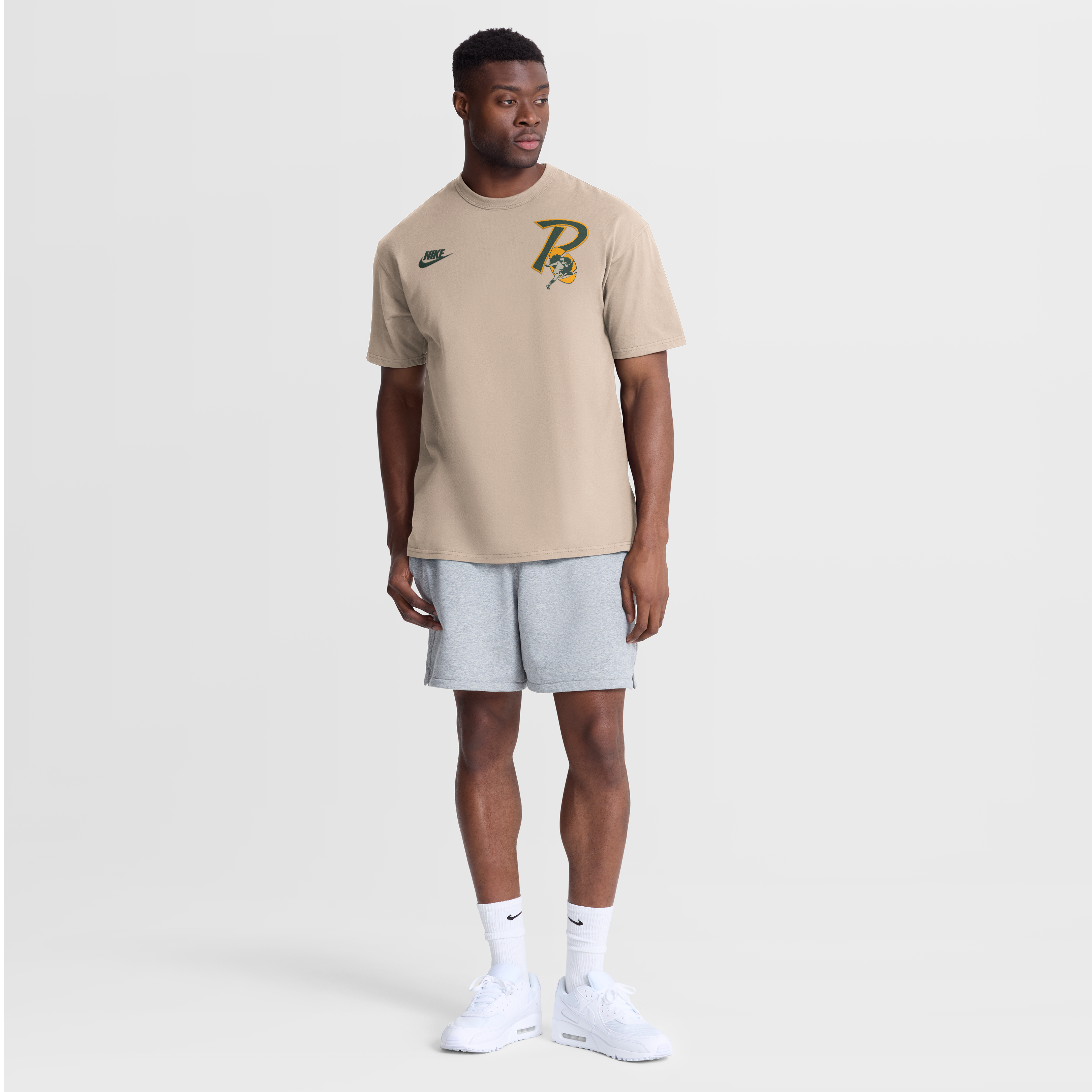 Men's Nike Sand Green Bay Packers Night Primary Max90 T-Shirt