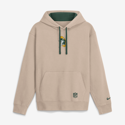 Green Bay Packers Nike Rewind Club Hoodie - Sand