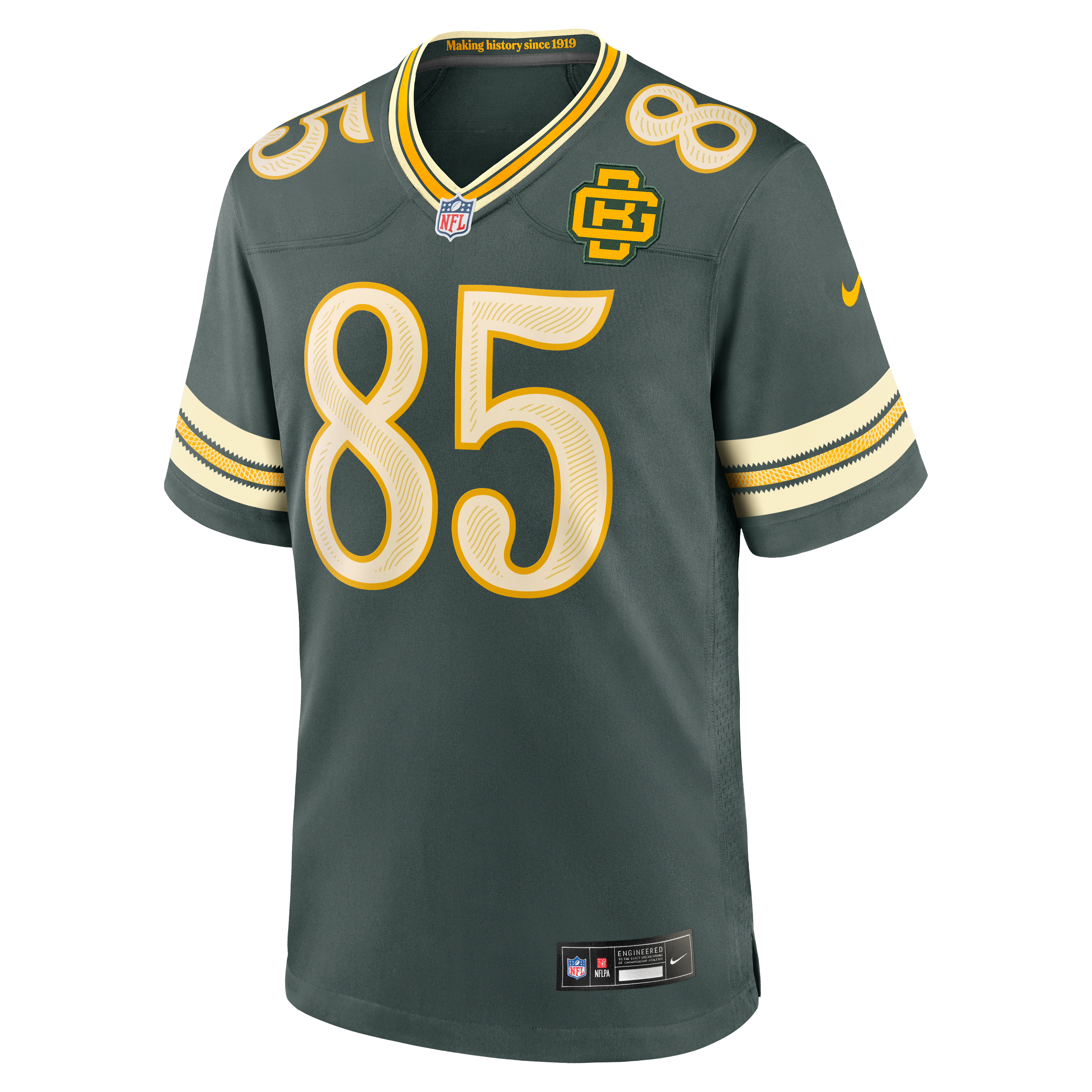 Men's Nike Tucker Kraft Green Bay Packers 2026 Rivalries Collection Game Jersey