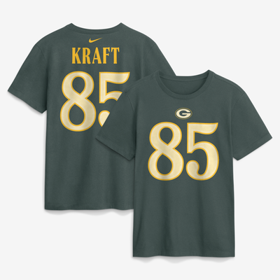 Tucker Kraft Green Bay Packers Nike 2026 Rivalries Collection Player Name & Number T-Shirt - Green