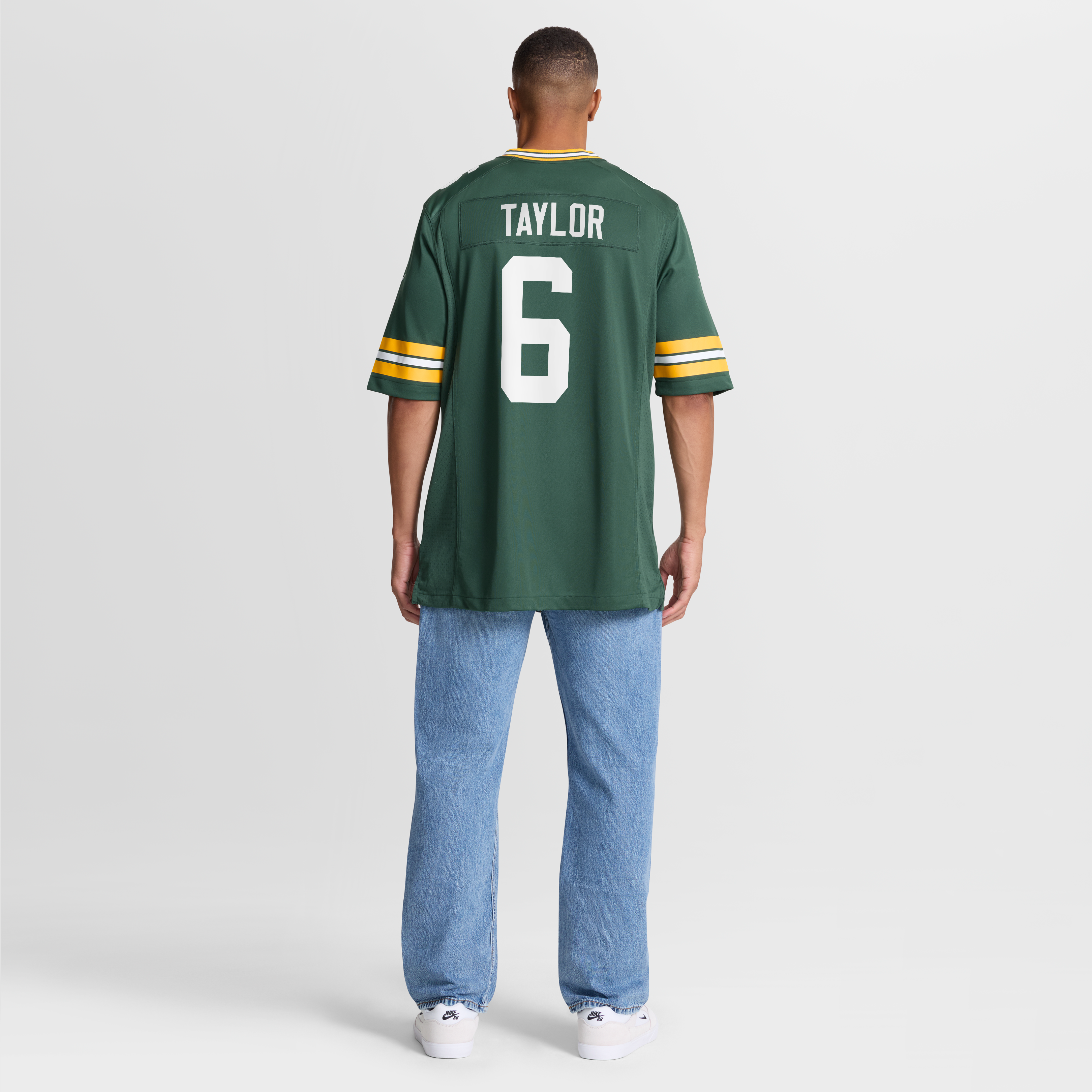 Maillot de match Nike Tyrod Taylor vert des Green Bay Packers pour homme