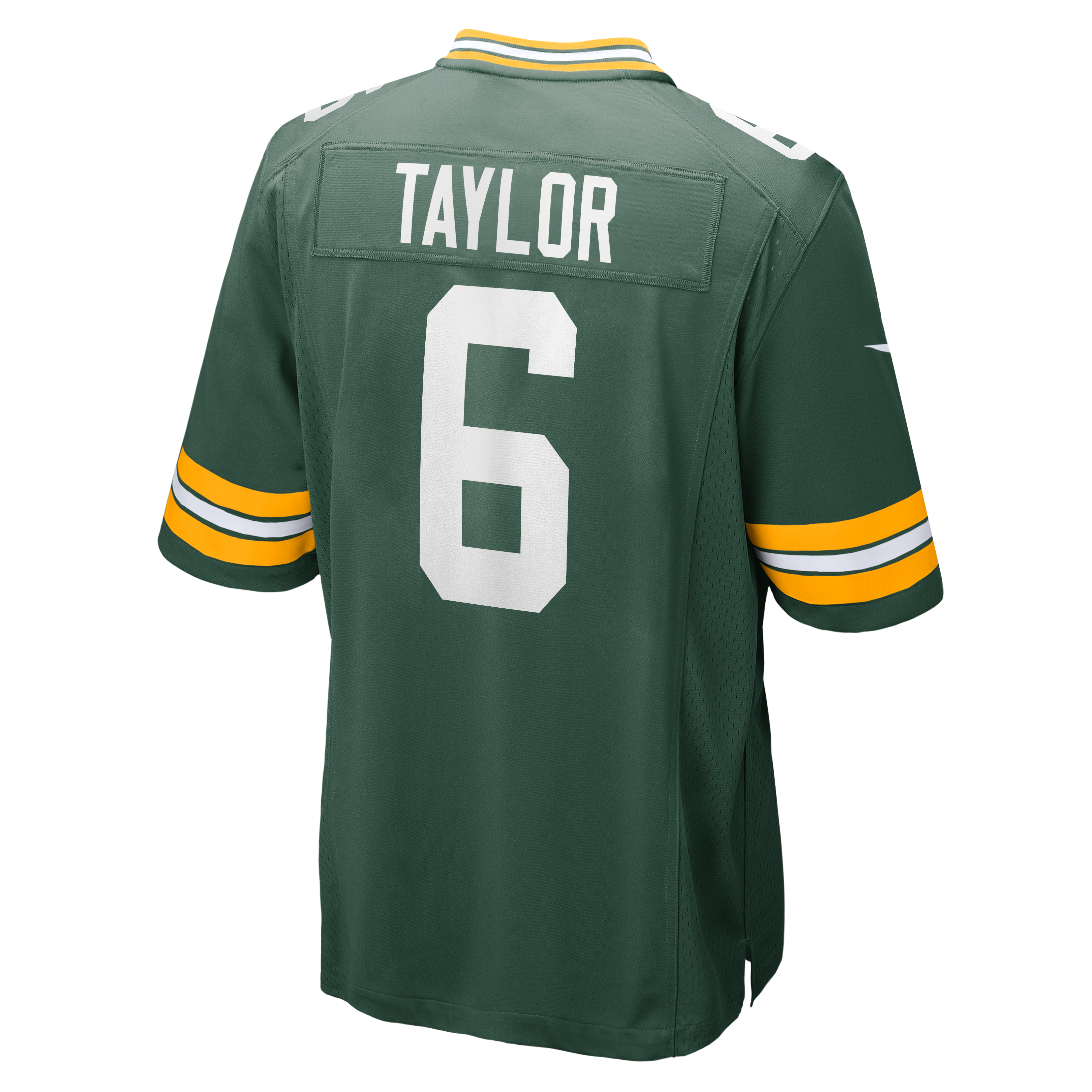 Maillot de match Nike Tyrod Taylor vert des Green Bay Packers pour homme