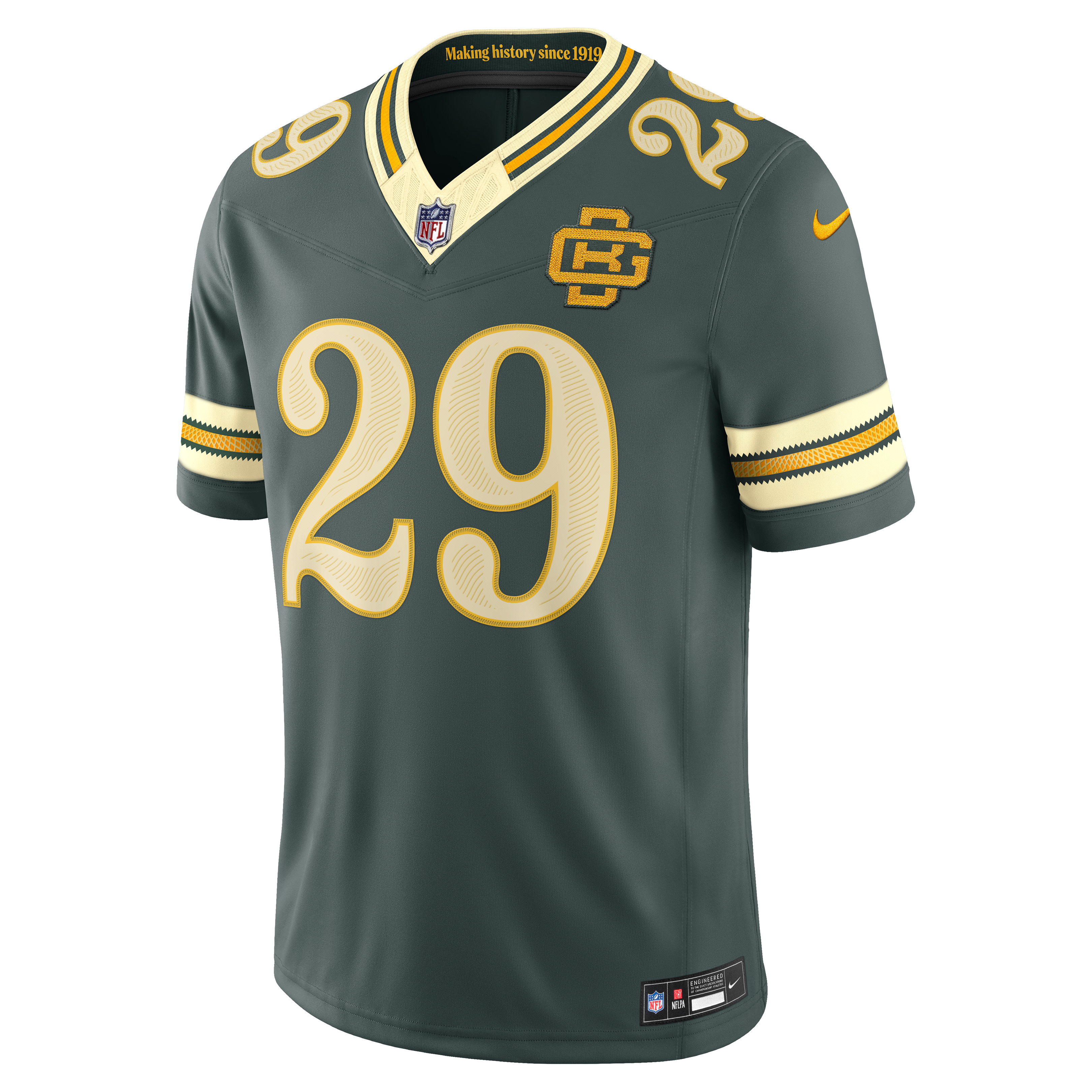 Men's Nike Xavier McKinney Green Bay Packers 2026 Rivalries Collection Stitched Limited Jersey