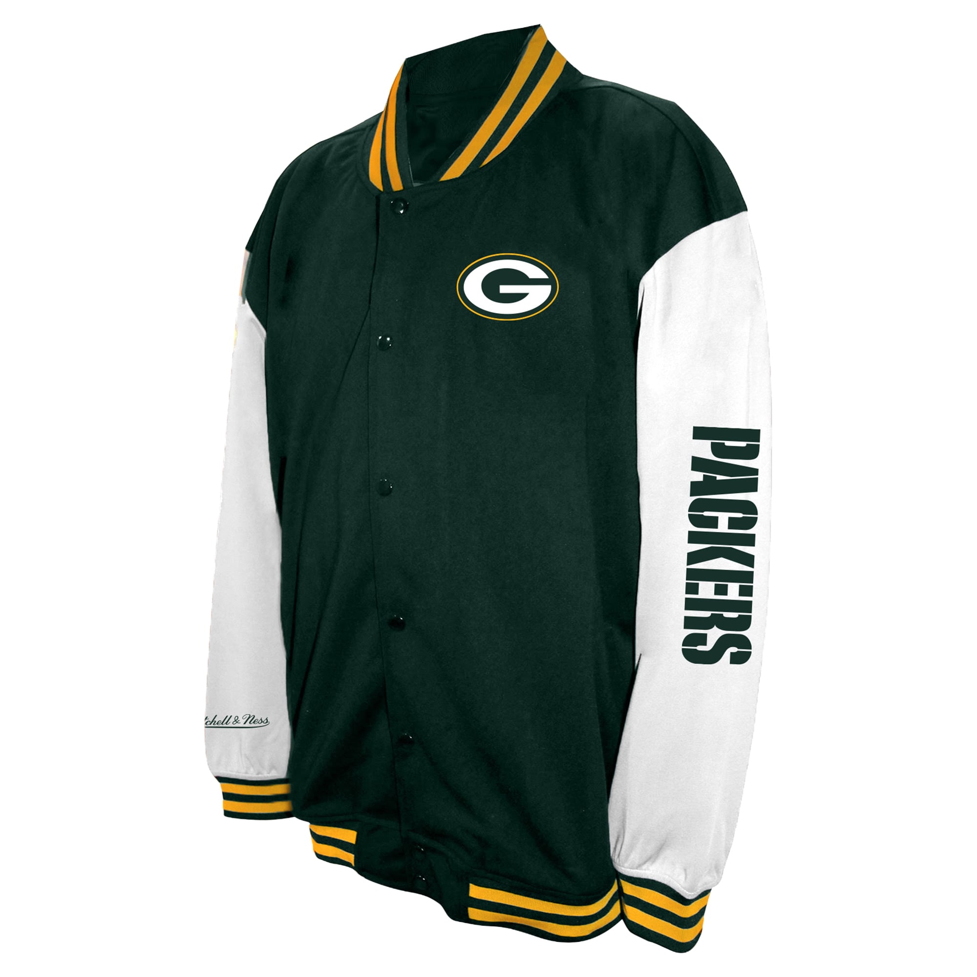 Men's Profile Green Bay Packers Big & Tall Full-Snap Varsity Jacket