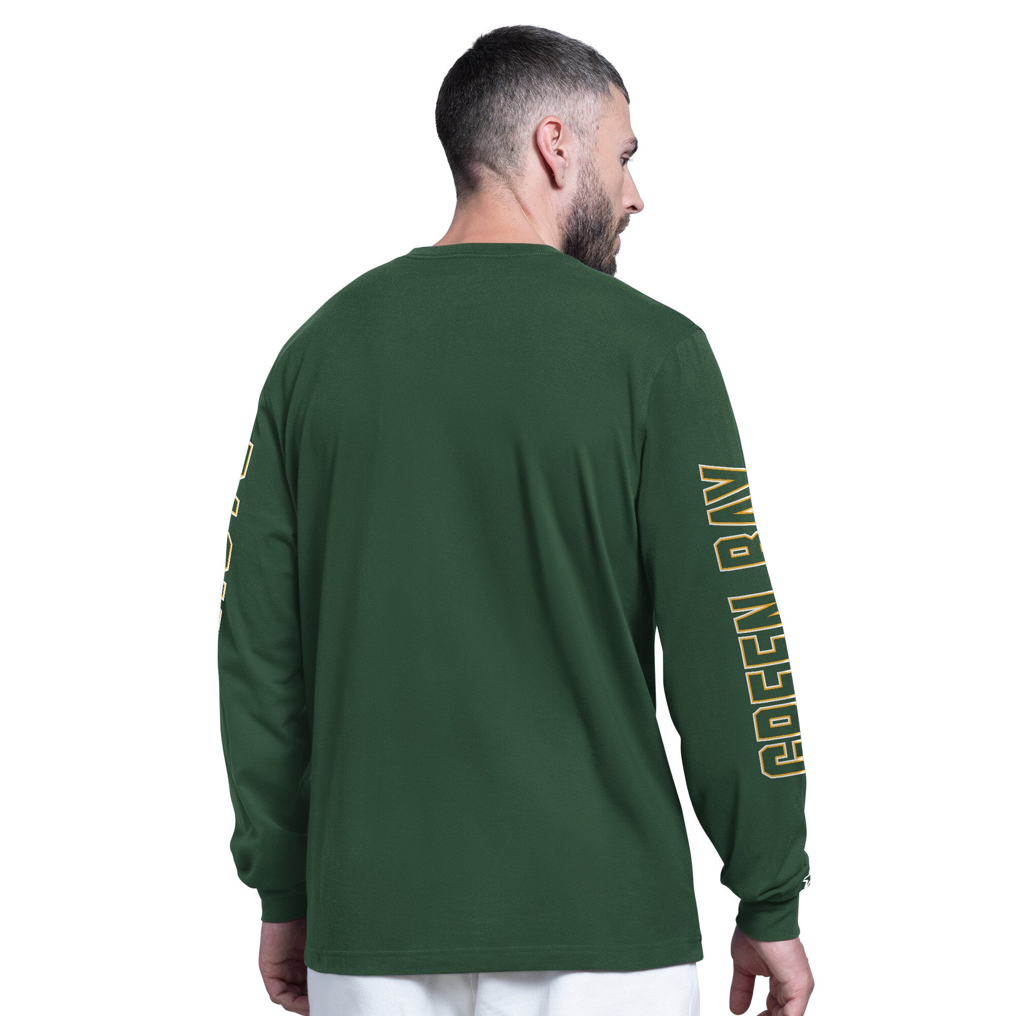 T-shirt à manches longues Starter Green Bay Packers Clutch Hit II pour homme