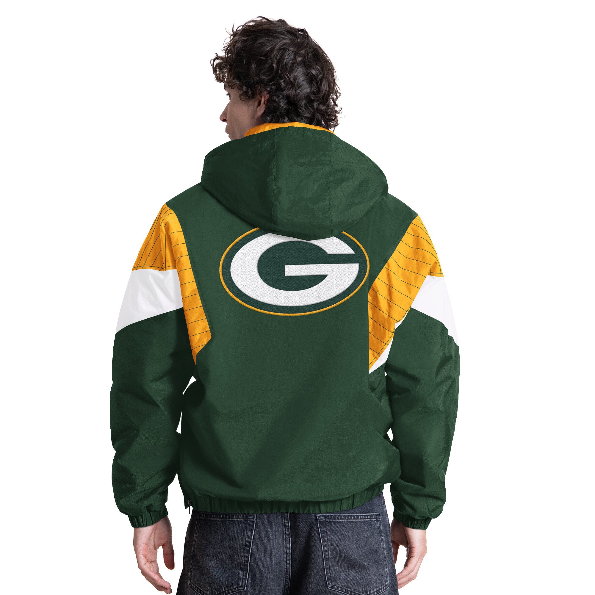 Veste à capuche demi-zip Starter Green Bay Packers pour homme