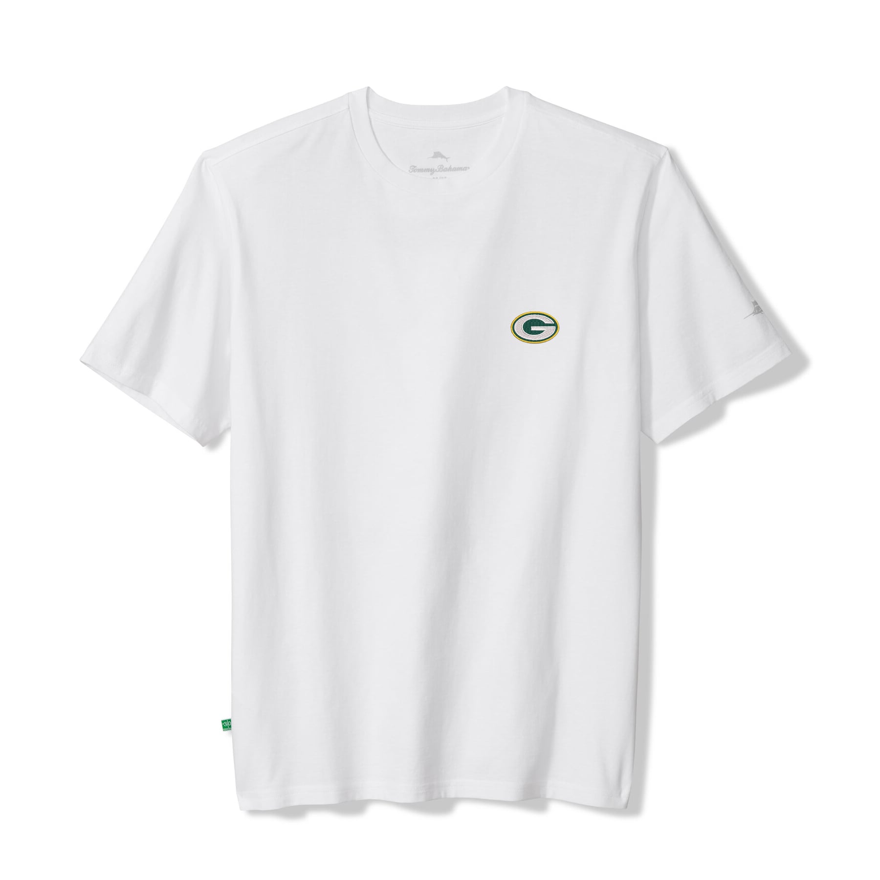 T-shirt Tommy Bahama blanc pour homme Green Bay Packers Tailgate State of Mind