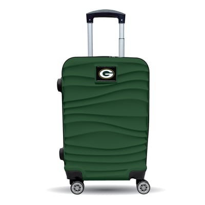 Green Bay Packers MOJO Green Color Blitz Carry-On Hardcase Spinner Luggage
