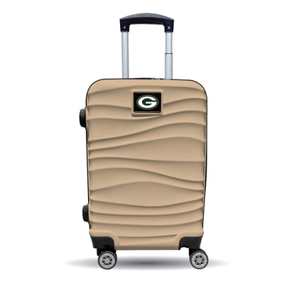 Green Bay Packers MOJO Tan Color Blitz Carry-On Hardcase Spinner Luggage
