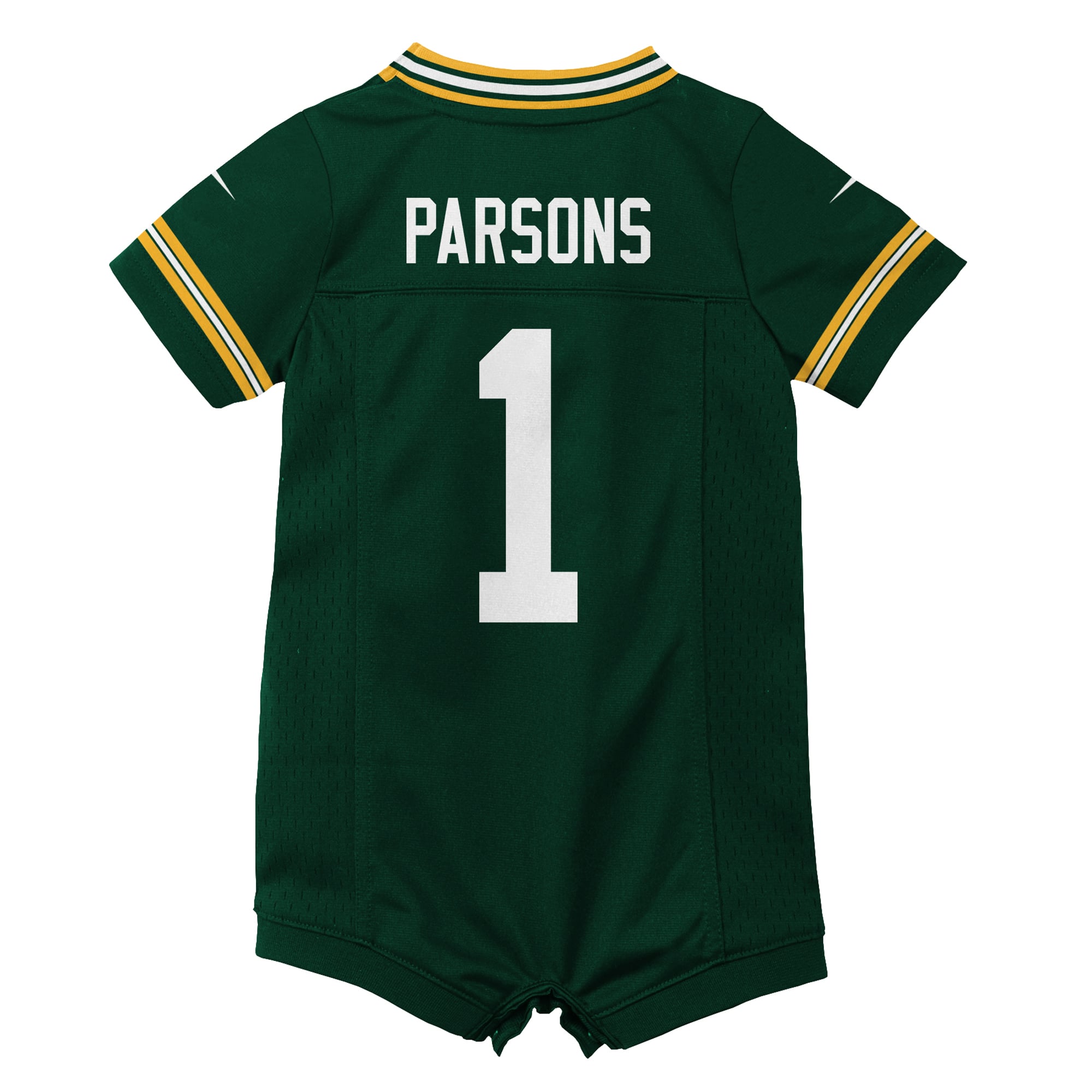 Newborn Nike Micah Parsons Green Bay Packers Romper Game Jersey
