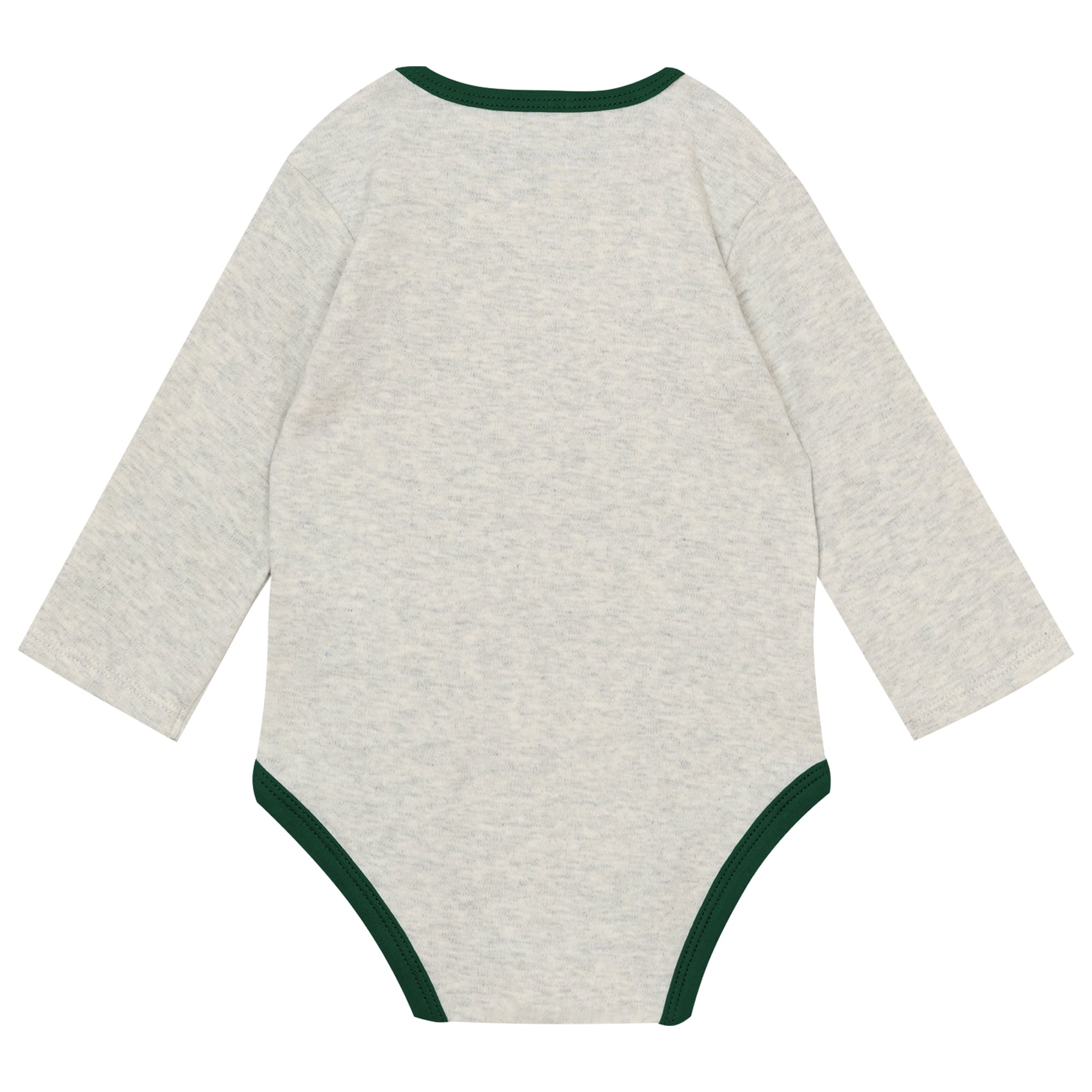 Ensemble pantalon et bonnet 3 pièces Green Bay Packers Huddles & Giggles pour nouveau-né Outerstuff, gris chiné