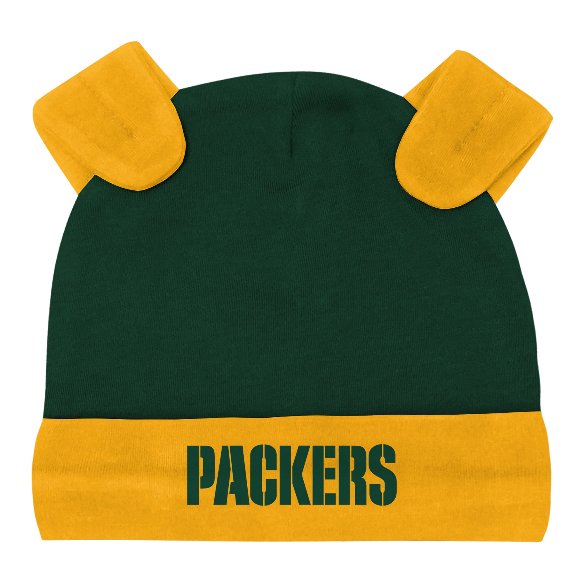 Ensemble pantalon et bonnet 3 pièces Green Bay Packers Huddles & Giggles pour nouveau-né Outerstuff, gris chiné