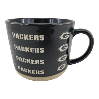Green Bay Packers Pegasus 17oz. Tonal Logo Sand Blasted Mug