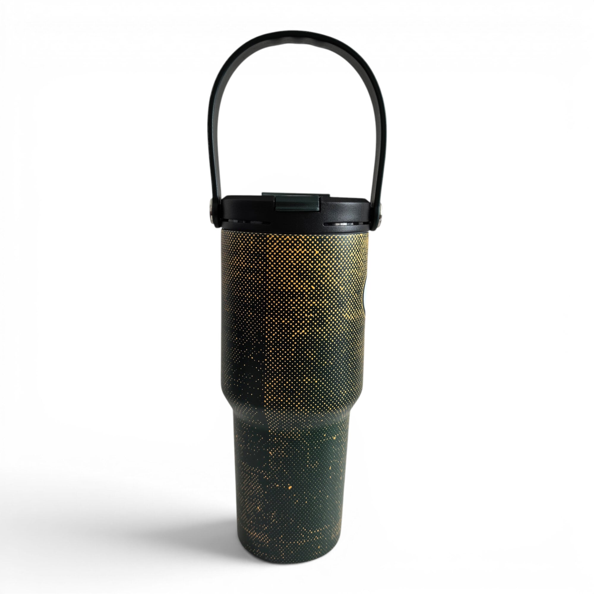 Gourde Pegasus Green Bay Packers 710 ml (24 oz) en acier inoxydable à double bouchon et motif moucheté dégradé