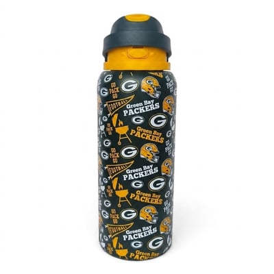 Green Bay Packers Pegasus 32oz. Game Day Pennant Stainless Steel ProPress Water Bottle