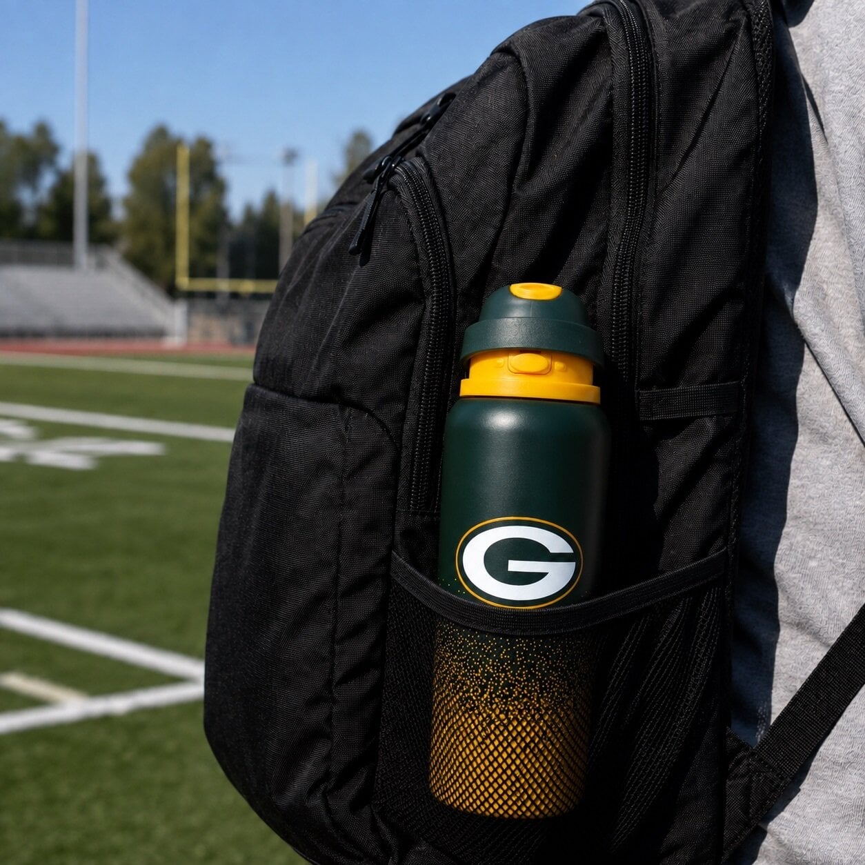 Gourde Pegasus Green Bay Packers 946 ml (32 oz) en acier inoxydable dégradé ProFlow