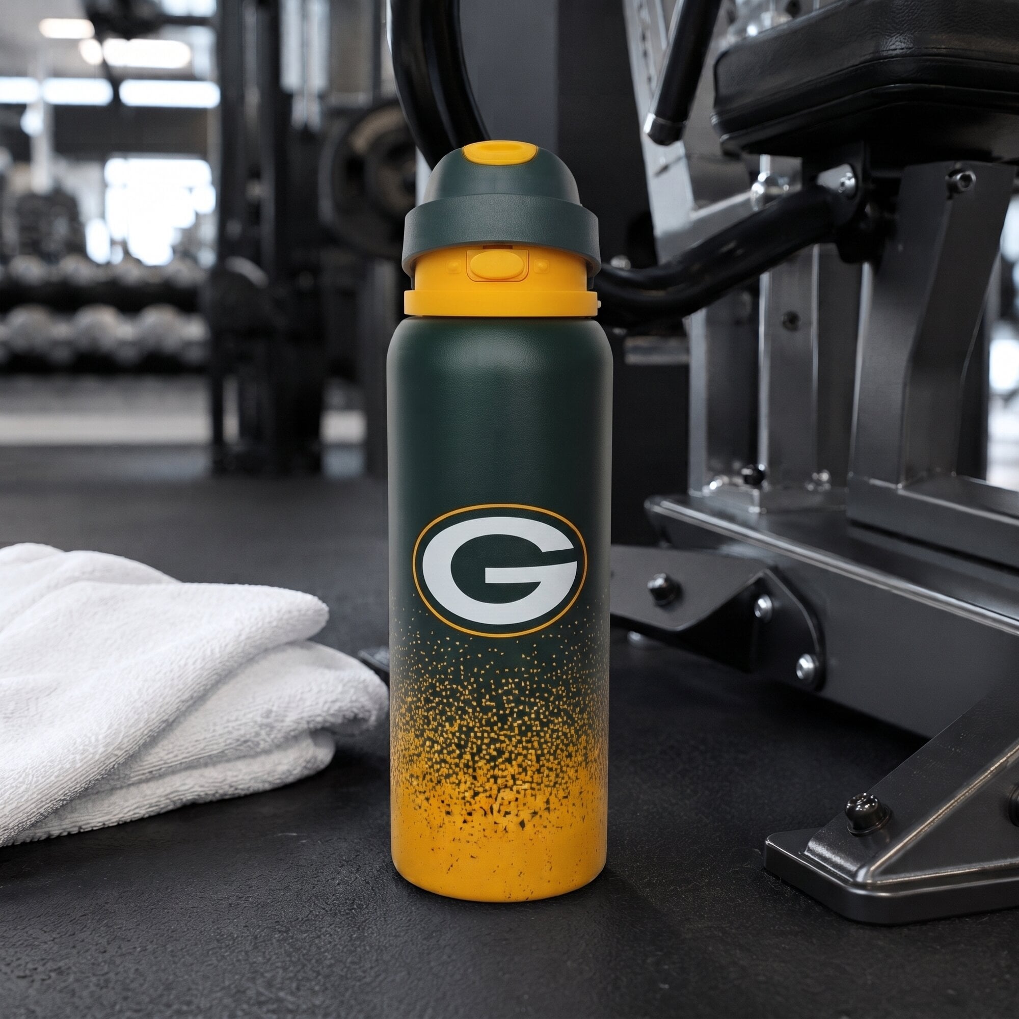 Gourde Pegasus Green Bay Packers 946 ml (32 oz) en acier inoxydable dégradé ProFlow