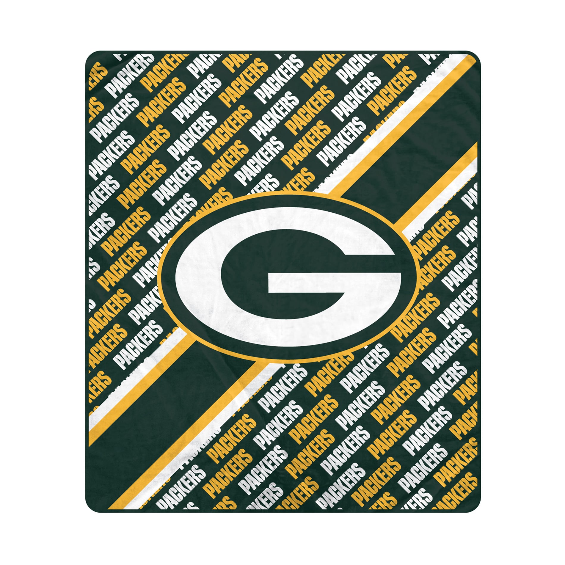 Couverture ultra douce Pegasus Green Bay Packers 60" x 70" (diagonale) avec logo et doublure