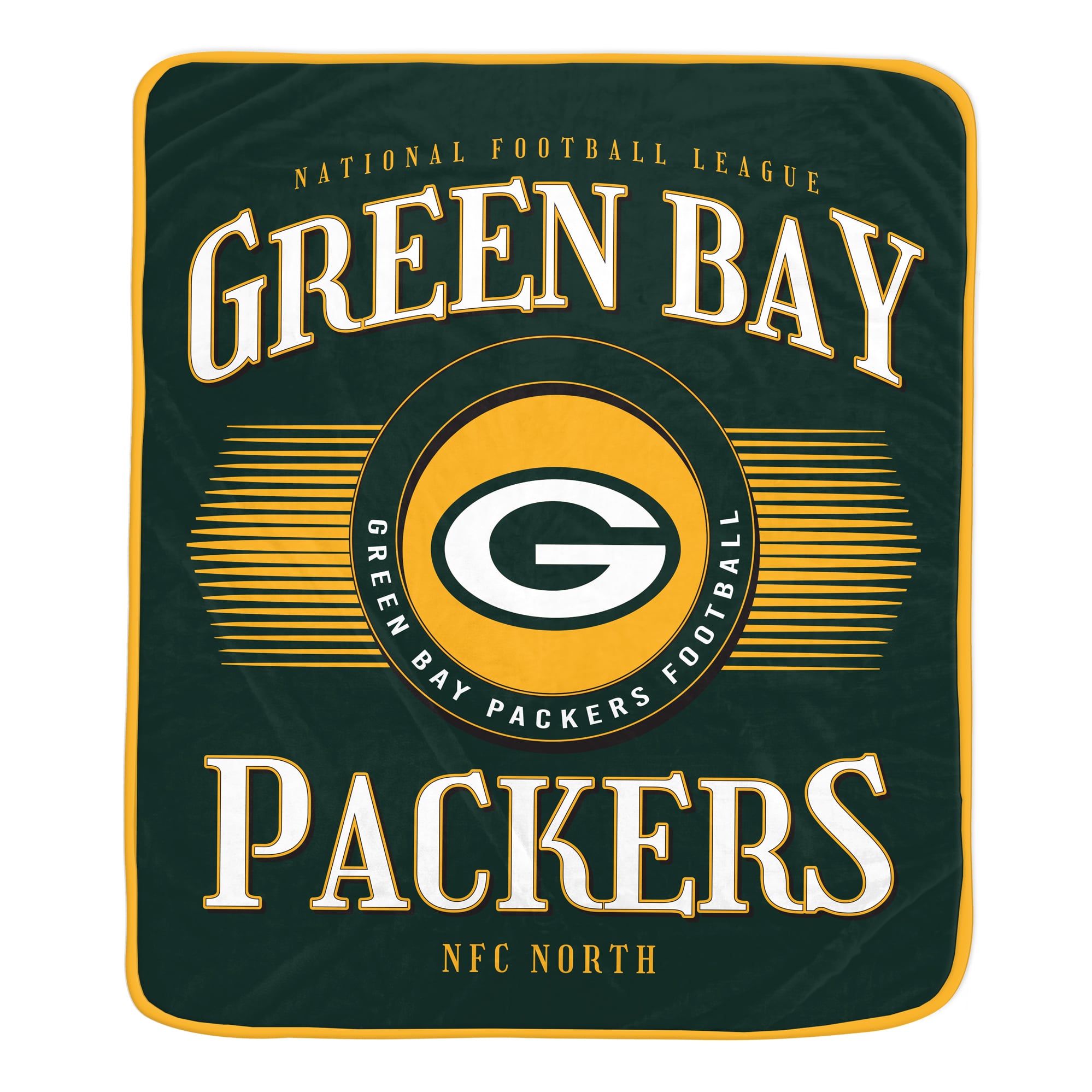 Couverture ultra douce Pegasus Green Bay Packers Spotlight Arch 60" x 70"
