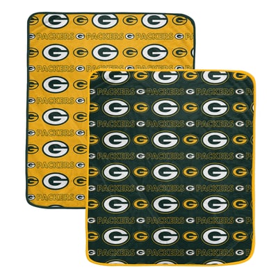 Green Bay Packers Pegasus Two-Piece Home & Away Logo Roll 60" x 70" Blanket Set
