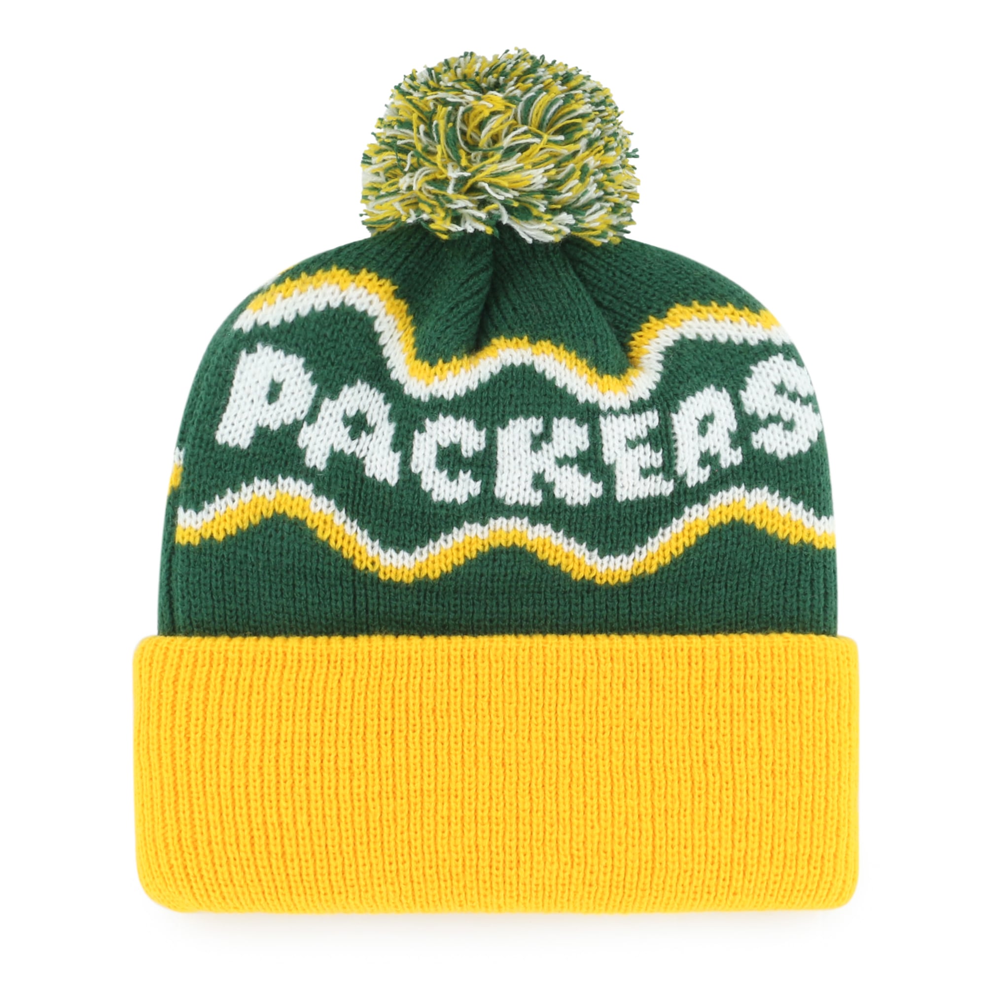 Bonnet tricoté à revers Green Bay Packers vert '47 pour enfants d'âge préscolaire