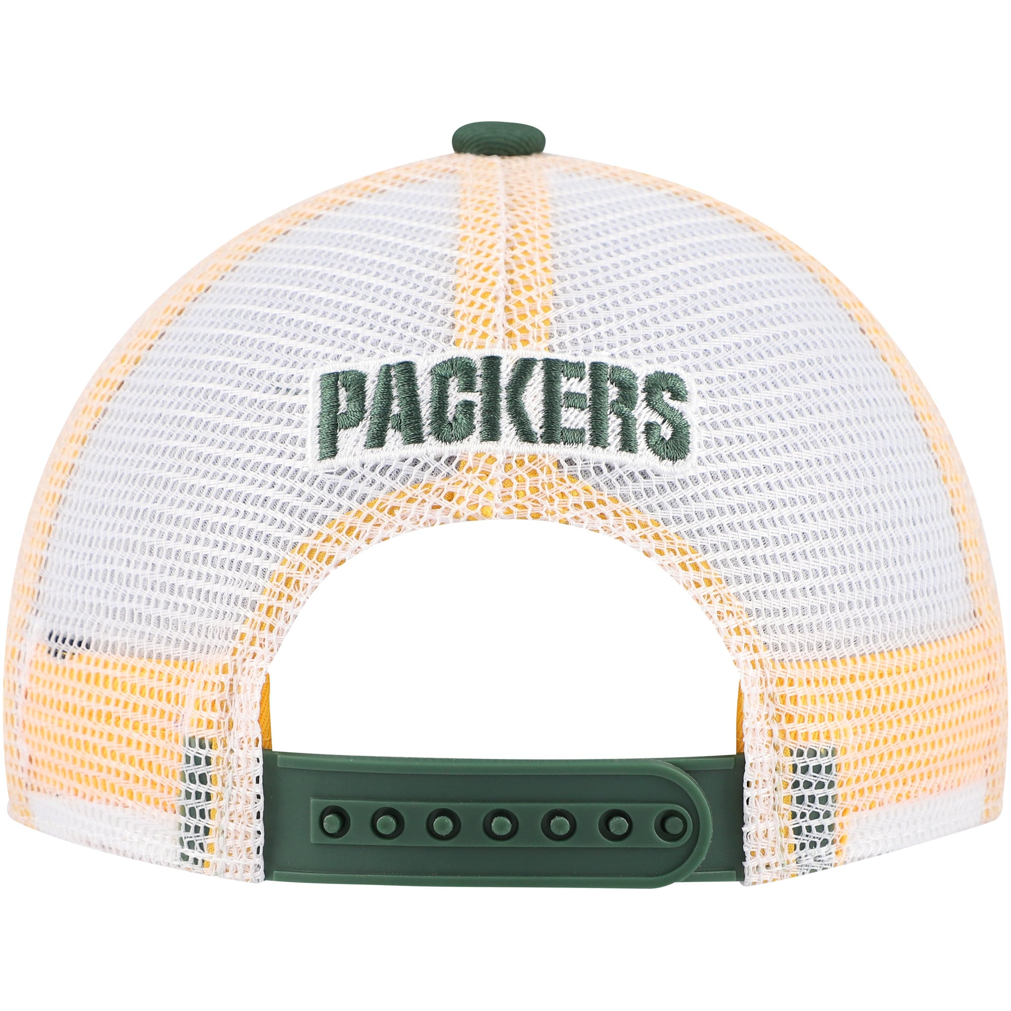 Casquette ajustable Green Bay Packers Core Lockup Trucker verte et blanche pour enfants d'âge préscolaire