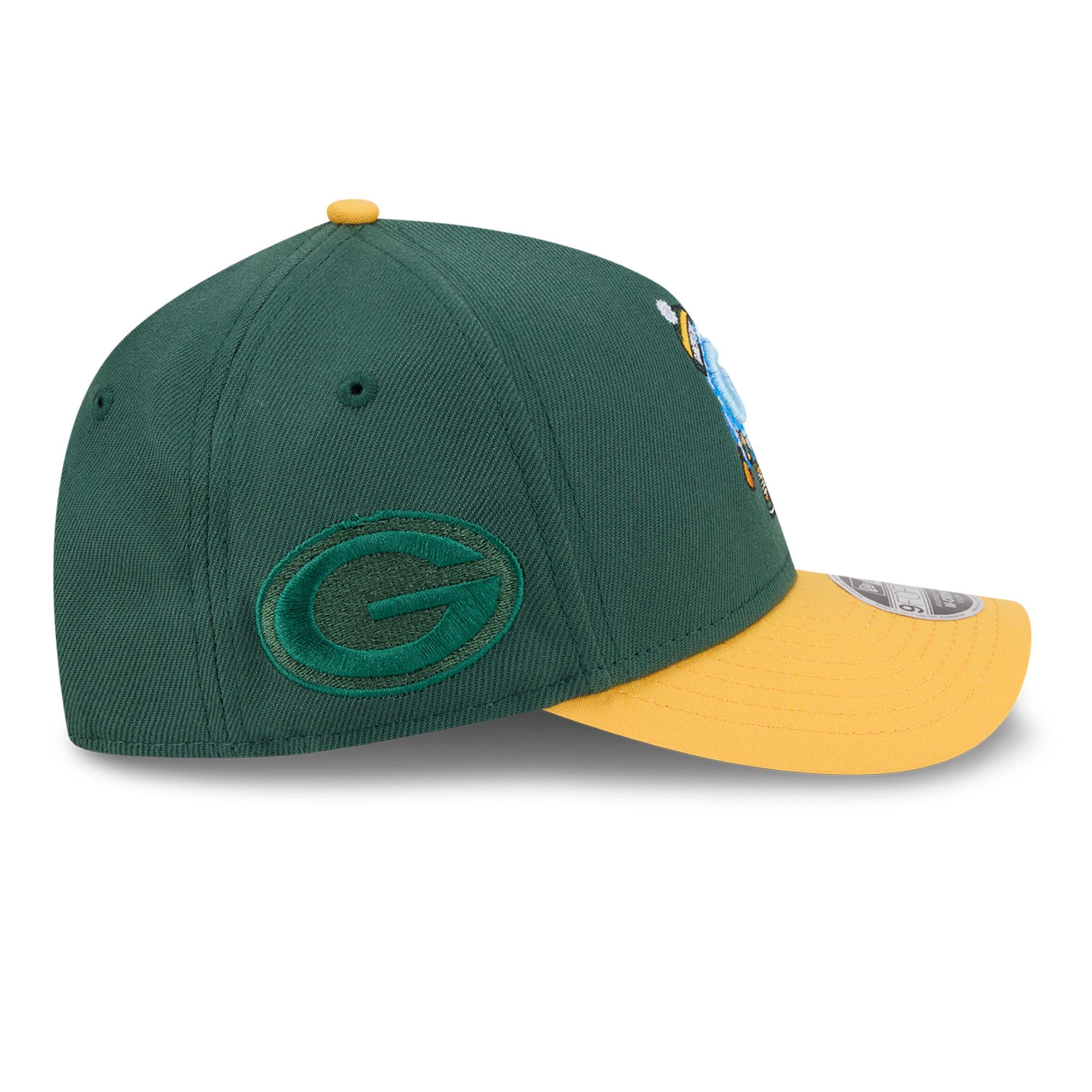 Casquette ajustable New Era verte Green Bay Packers 9FORTY M-Crown A-Frame pour enfants d'âge préscolaire