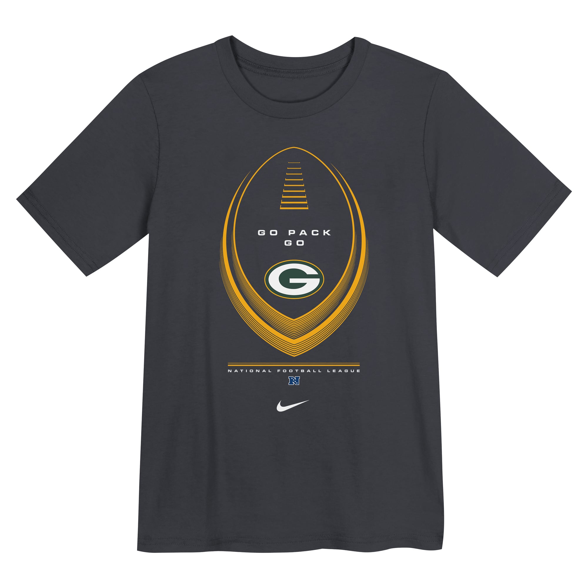 T-shirt Nike noir Green Bay Packers Legend Icon pour enfants d'âge préscolaire