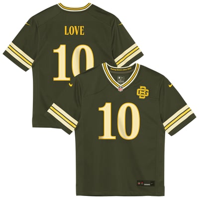 Jordan Love Green Bay Packers Nike Preschool 2026 Rivalries Collection Game Jersey - Green