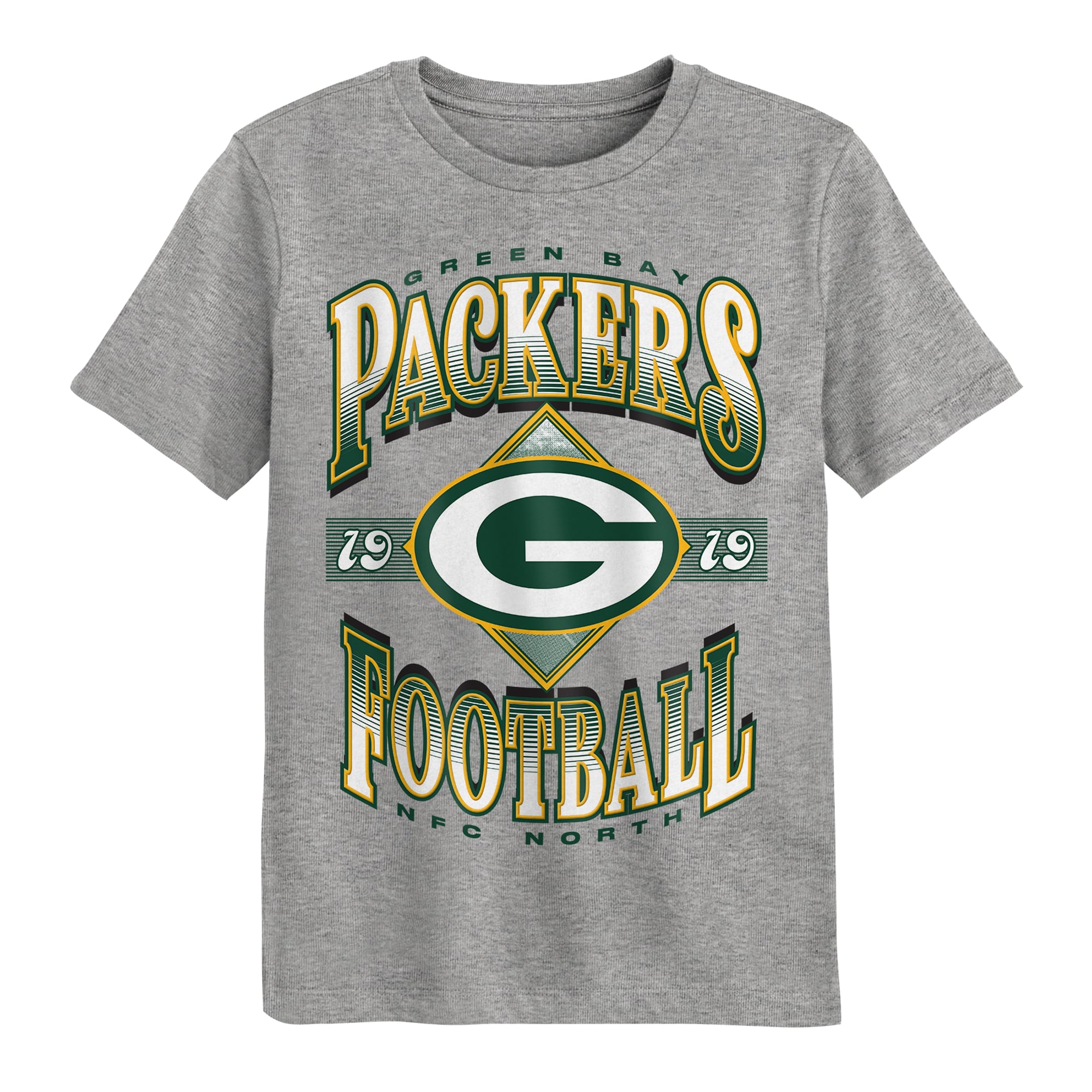 Preschool Outerstuff Dark Heather Gray Green Bay Packers Of Days Past T-Shirt