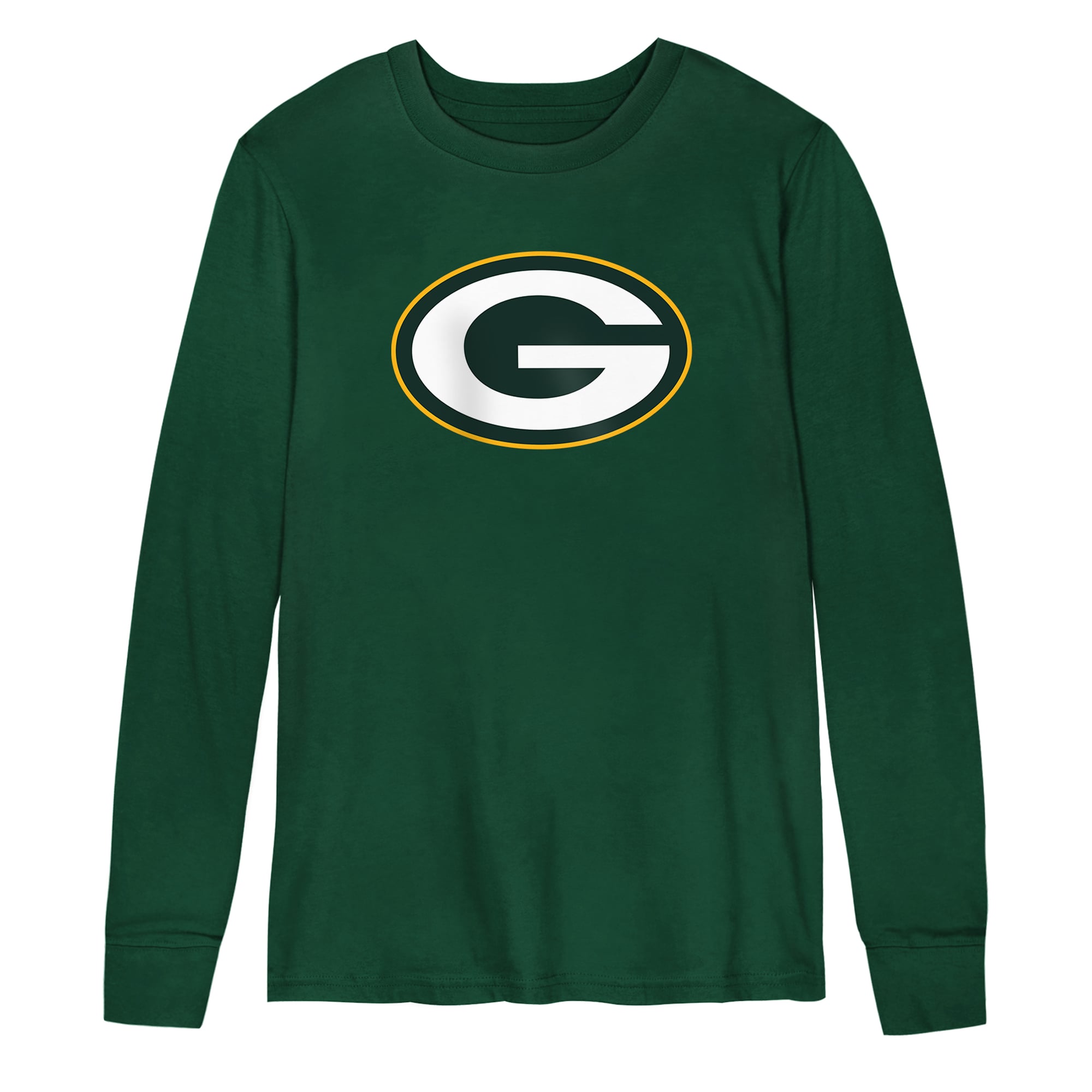 Preschool Outerstuff Green Bay Packers Primary Logo Long Sleeve T-Shirt