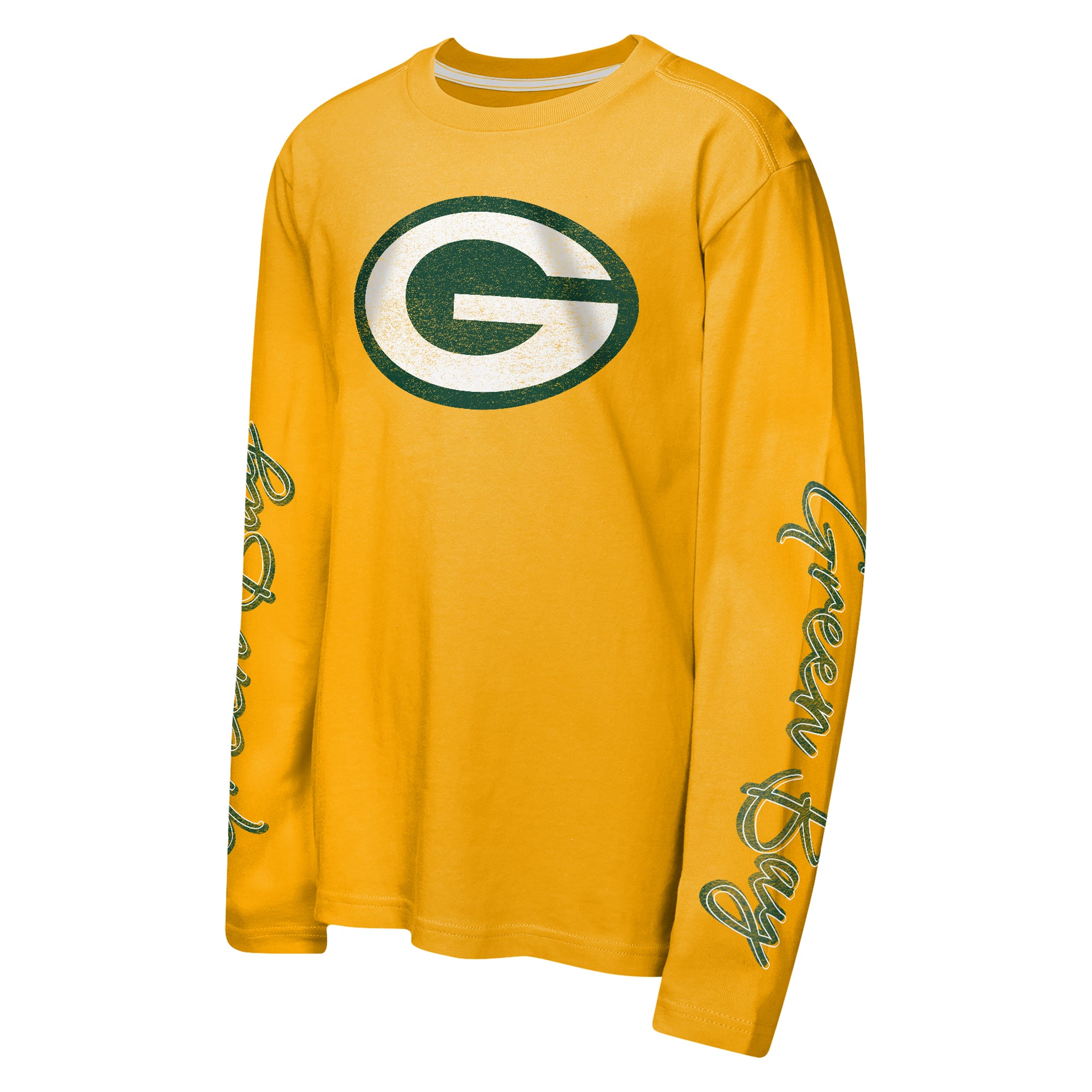 Ensemble combiné de mouvement vert et or Green Bay Packers pour enfants d'âge préscolaire