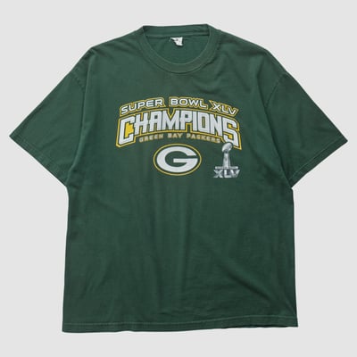 Super Bowl XLV Alstyle 2010 T-shirt - Green - L by Fanatics Real Vintage