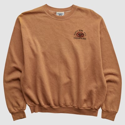 Super Bowl XXXI Lee Apparel 1997 Pullover Sweatshirt - Clay - M by Fanatics Real Vintage