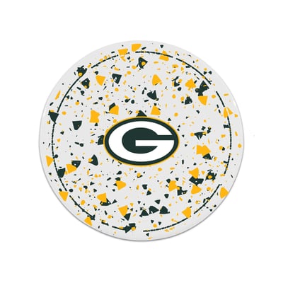 Green Bay Packers The Memory Company Circle Ceramic Coaster Set