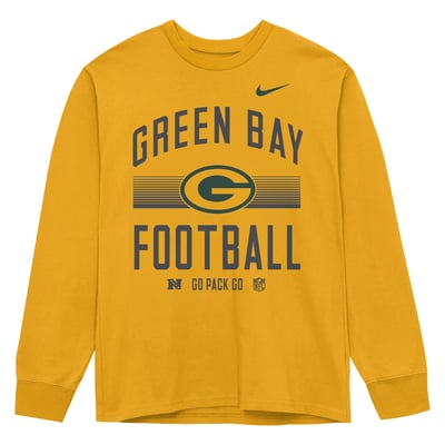 Green Bay Packers Nike Toddler Essential Long Sleeve T-Shirt - Gold