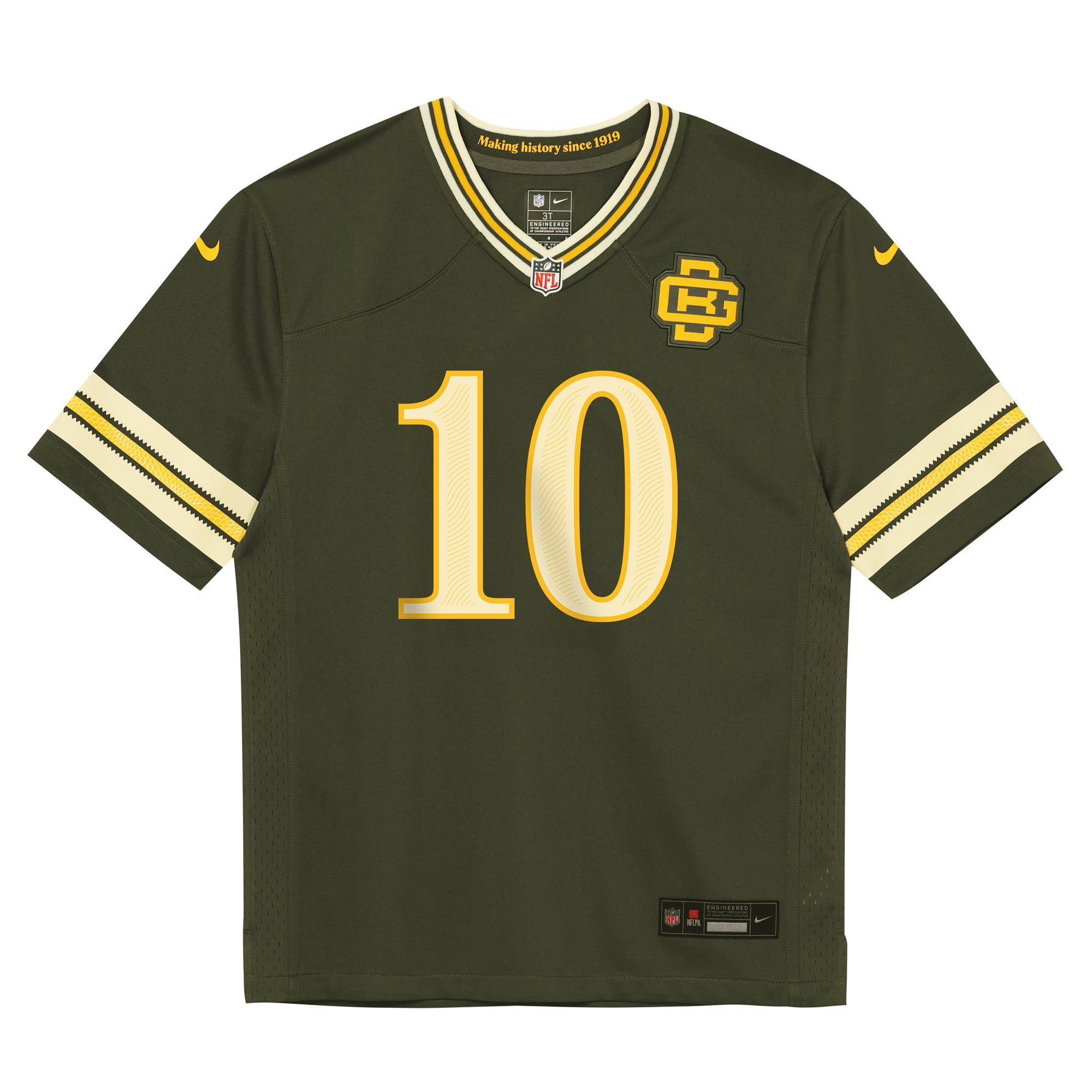 Toddler Nike Jordan Love Green Bay Packers 2026 Rivalries Collection Game Jersey