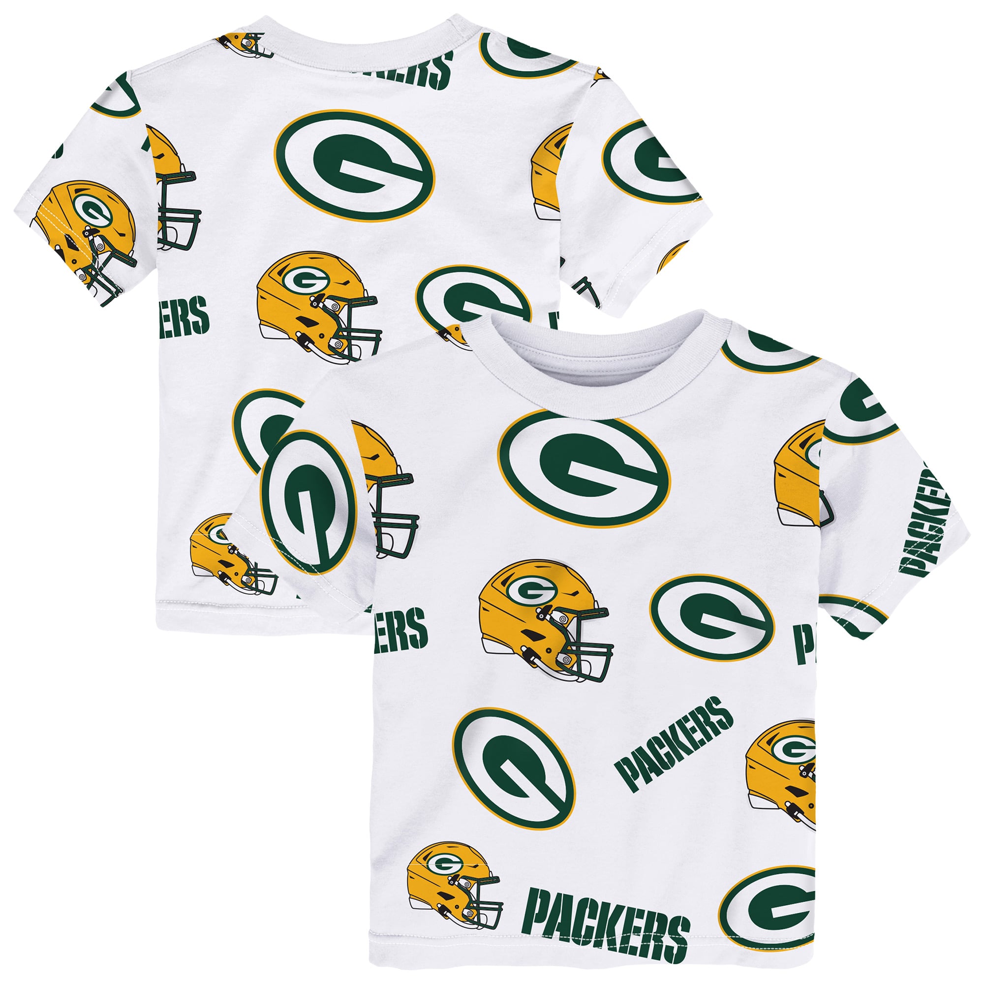T-shirt de jeu blanc Outerstuff pour tout-petits, mascotte des Green Bay Packers