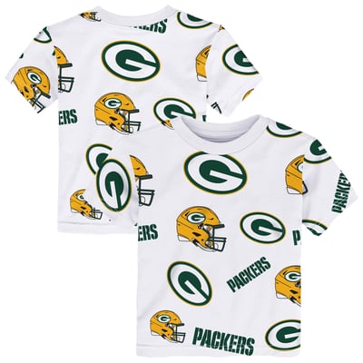 Green Bay Packers Outerstuff Toddler Mascot Play T-Shirt - White