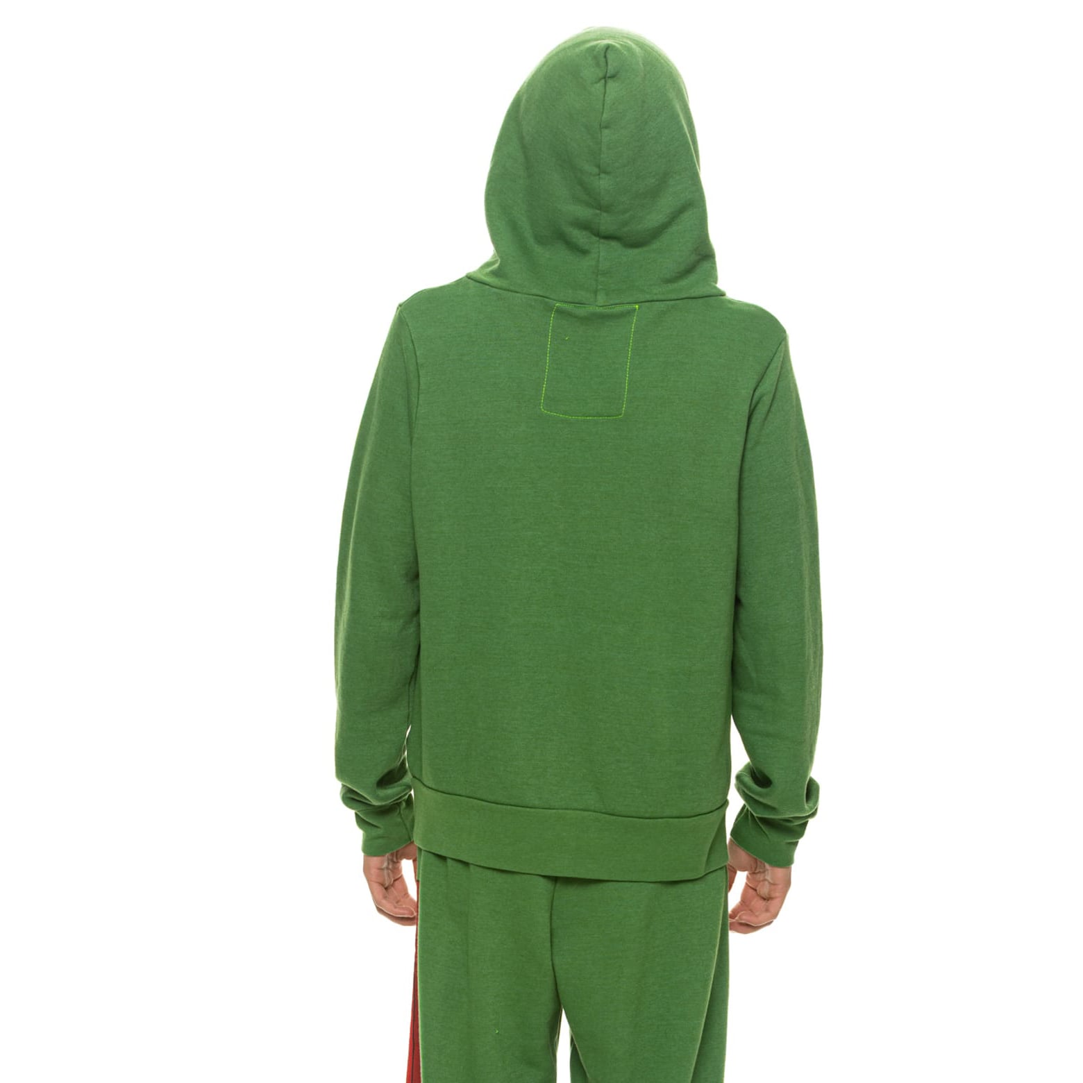 Sweat à capuche unisexe Aviator Nation vert Green Bay Packers en mélange de trois matières, fermeture éclair intégrale
