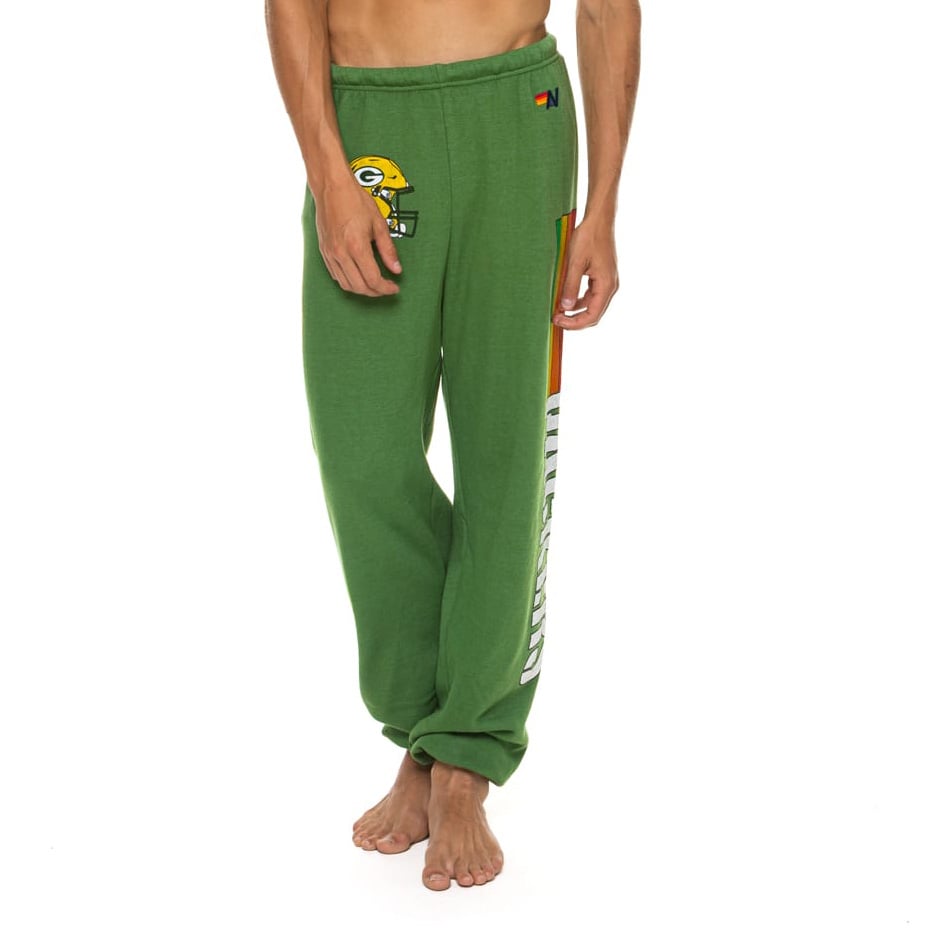 Pantalon de survêtement unisexe Aviator Nation vert Green Bay Packers en mélange trois matières