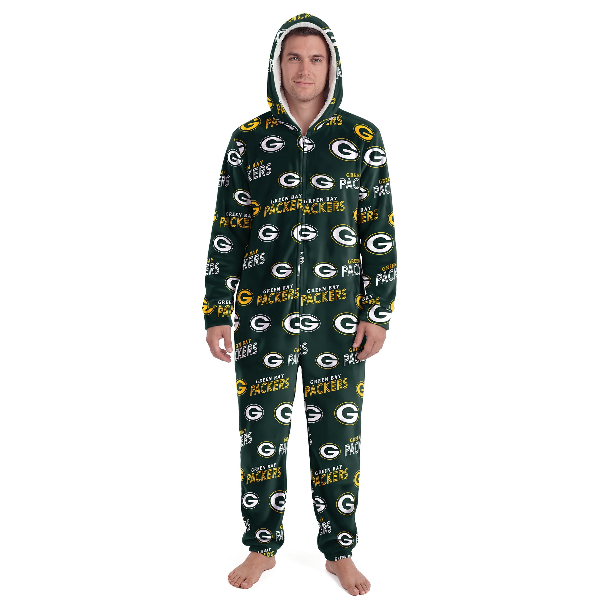 Unisex Concepts Sport Hunter Green Bay Packers Sidekick Union Suit
