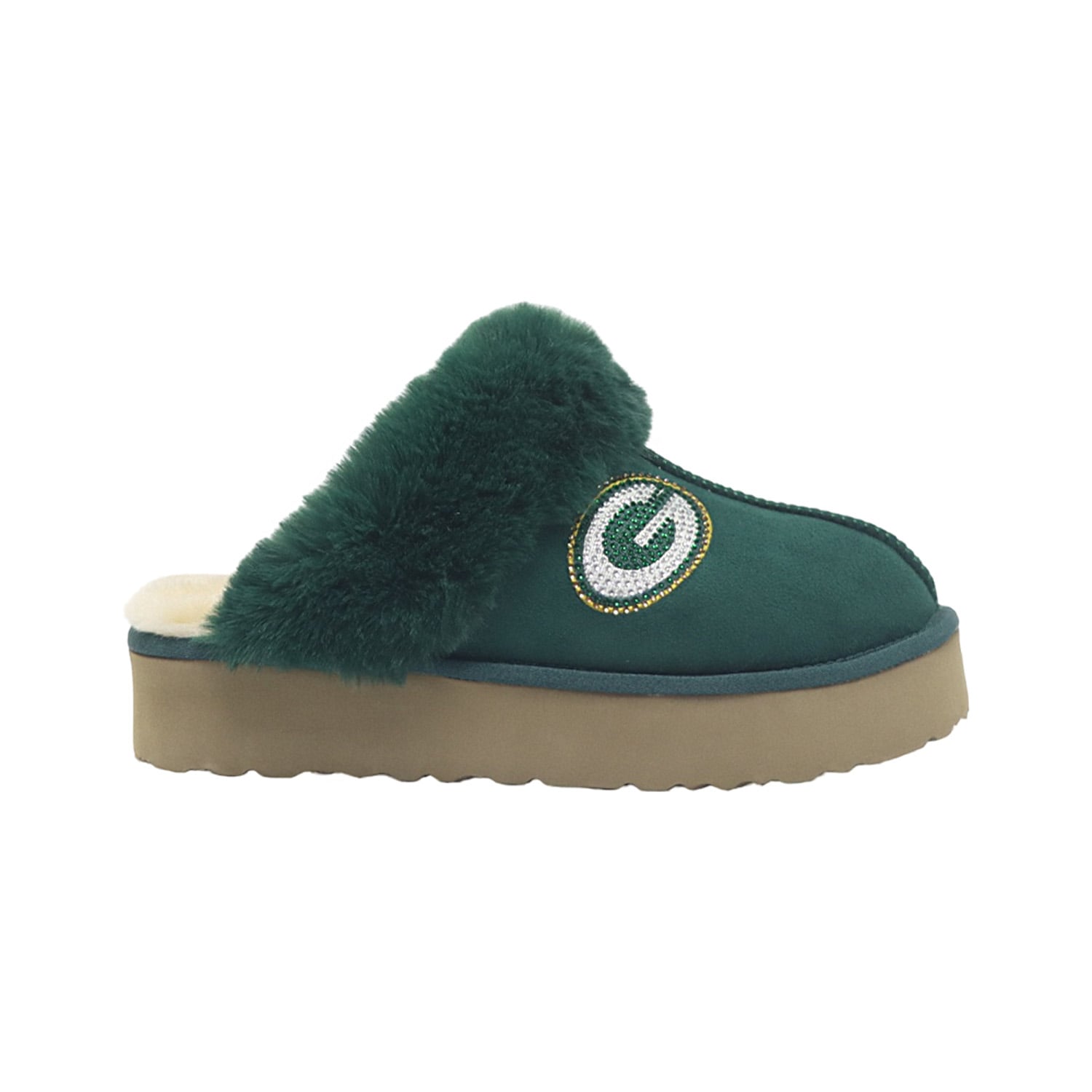 Pantoufles unisexes Cuce aux couleurs de l'équipe Green Bay Packers