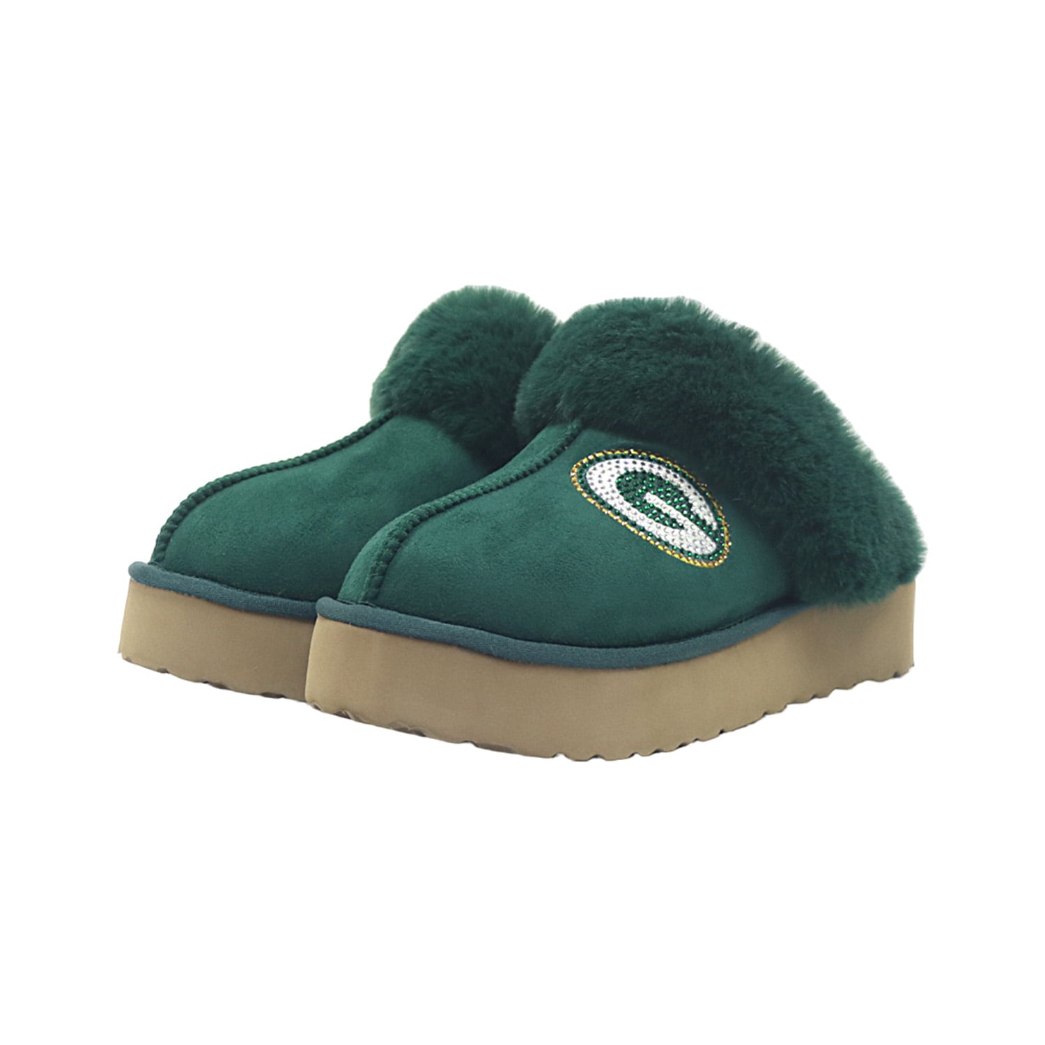 Pantoufles unisexes Cuce aux couleurs de l'équipe Green Bay Packers