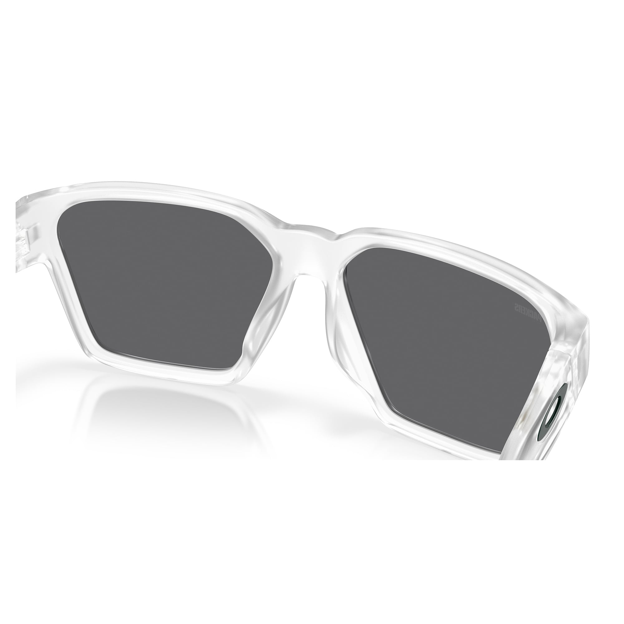 Unisex Oakley Green Bay Packers Briza Matte Clear Sunglasses with Prizm Black Polarized Lenses