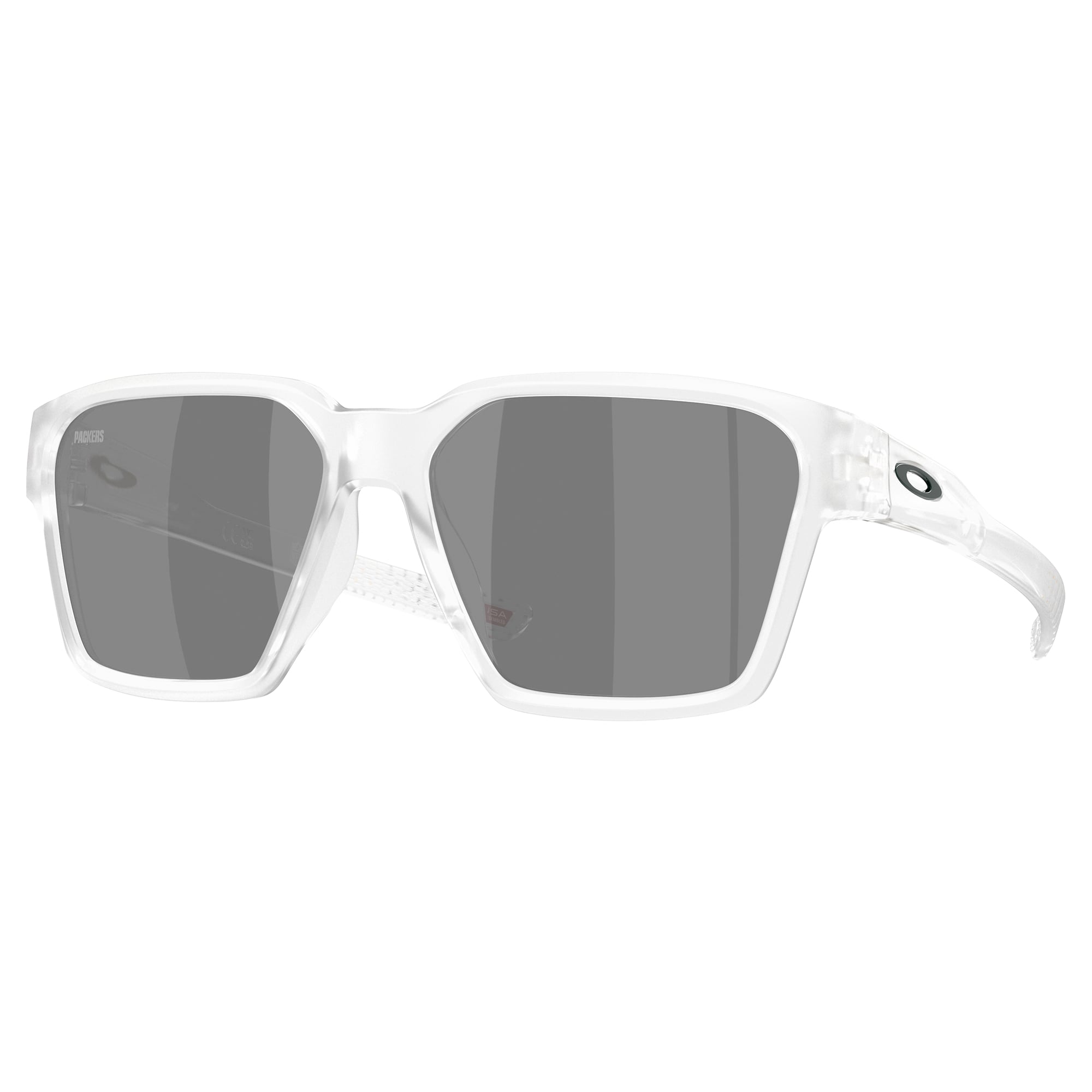 Unisex Oakley Green Bay Packers Briza Matte Clear Sunglasses with Prizm Black Polarized Lenses