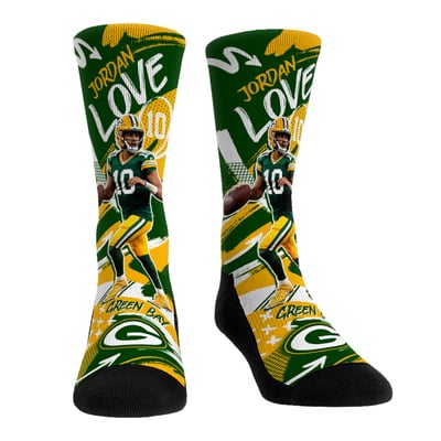Jordan Love Green Bay Packers Rock Em Unisex Playmaker Crew Socks