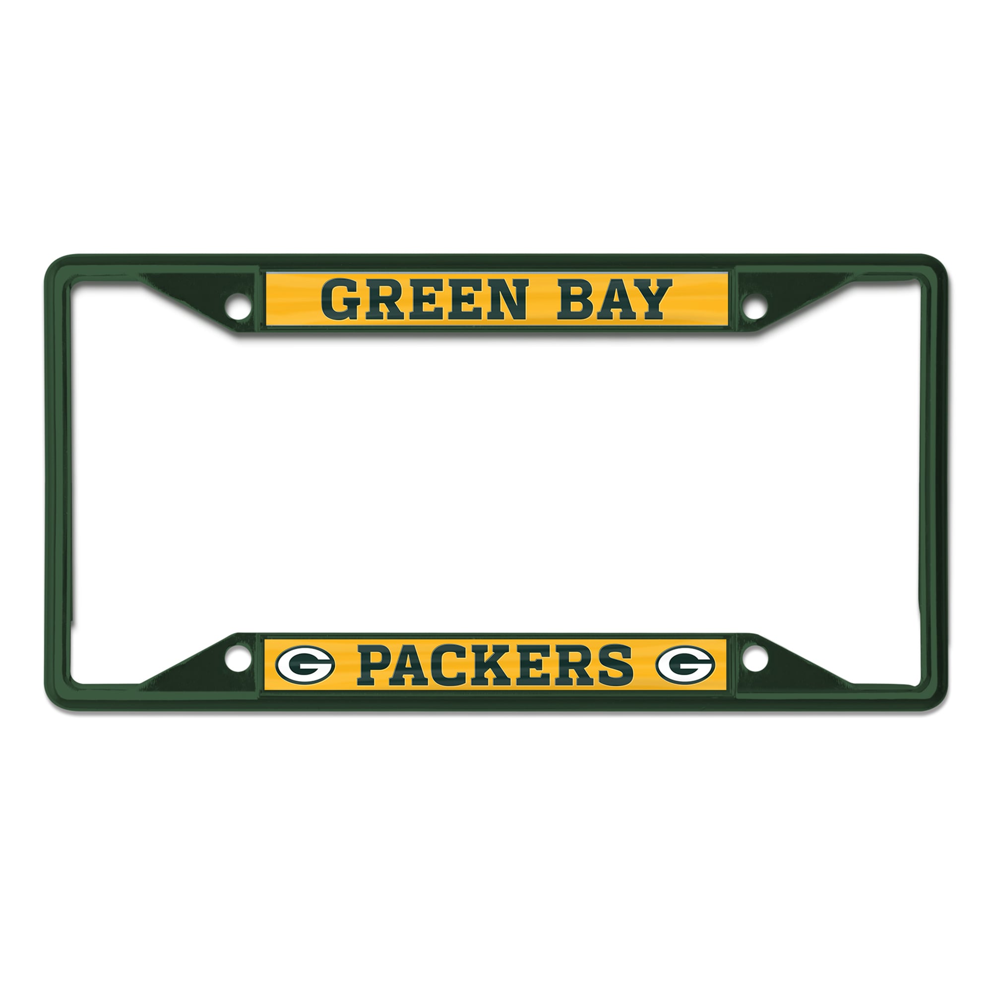 Cadre de plaque d'immatriculation couleur chrome WinCraft Green Bay Packers
