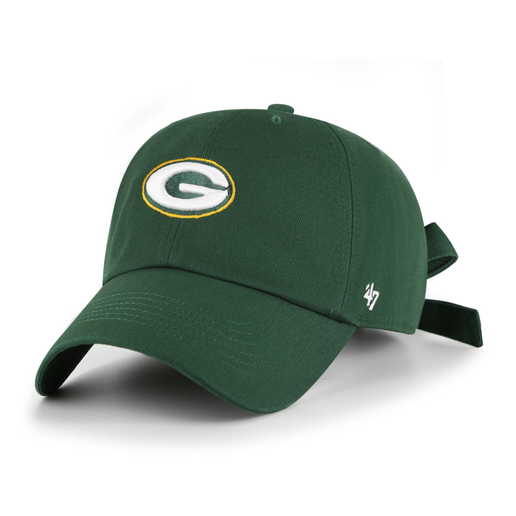 Women's '47 Green Green Bay Packers Bow Back Clean Up Adjustable Hat